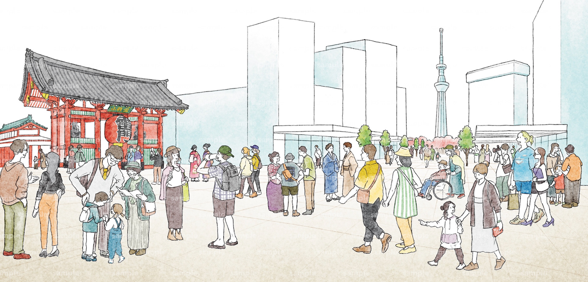 ［台東区］浅草未来図案：人中心の空間の創出プログラム