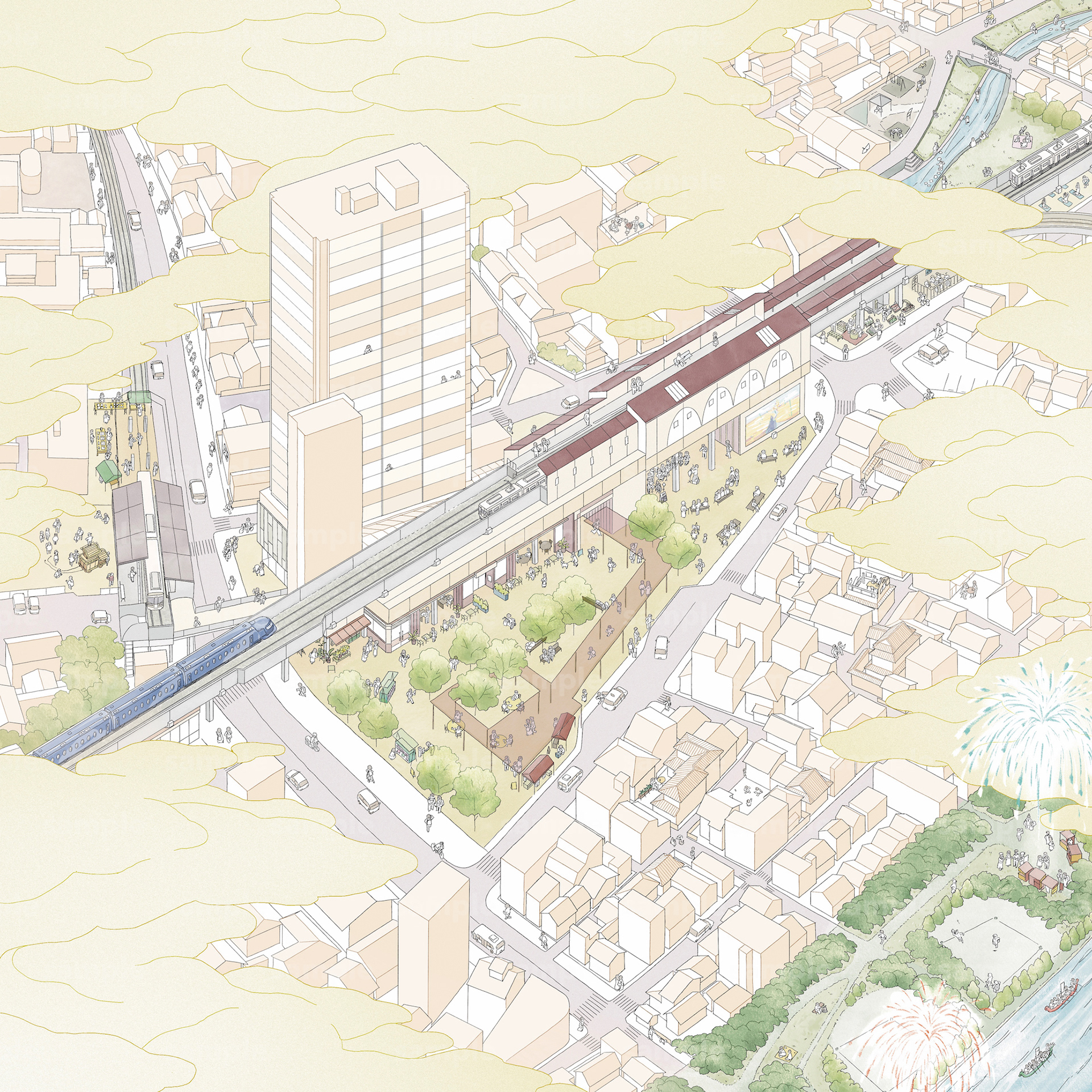 ［大阪府高石市］駅前広場と周辺エリア活用