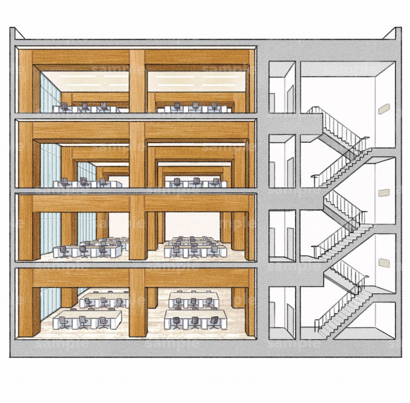 大規模木造建築物の解説図