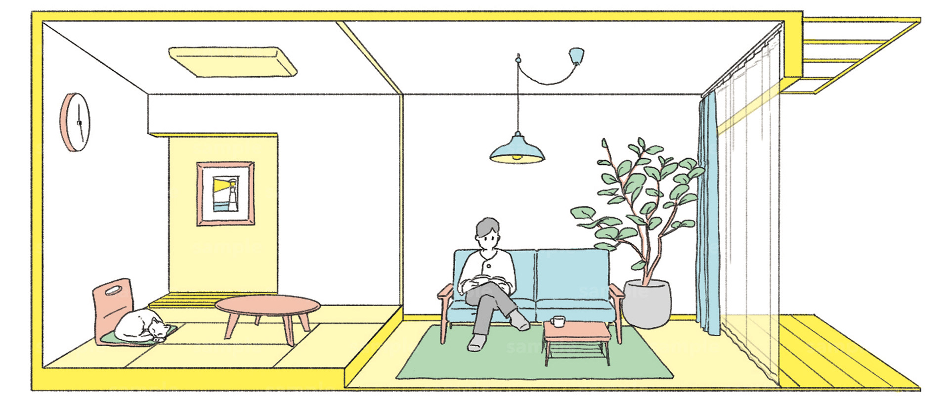 自然素材の活用解説図