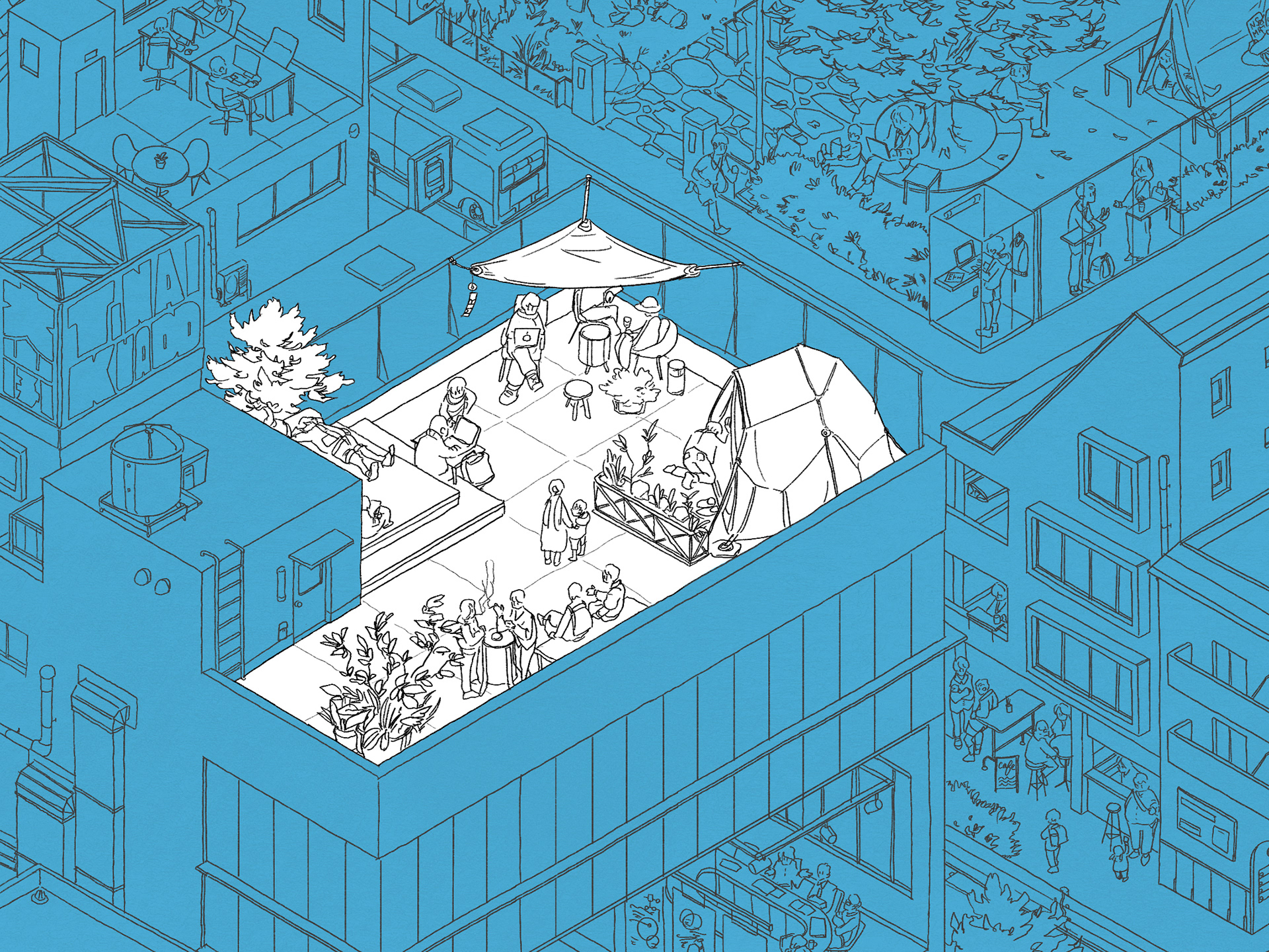 オフィス屋上