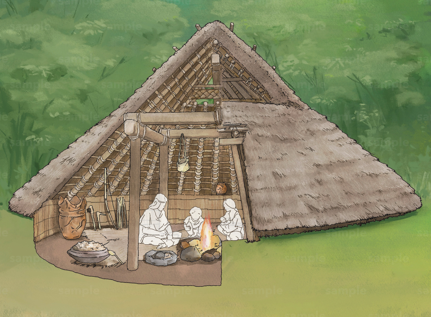 竪穴式住居