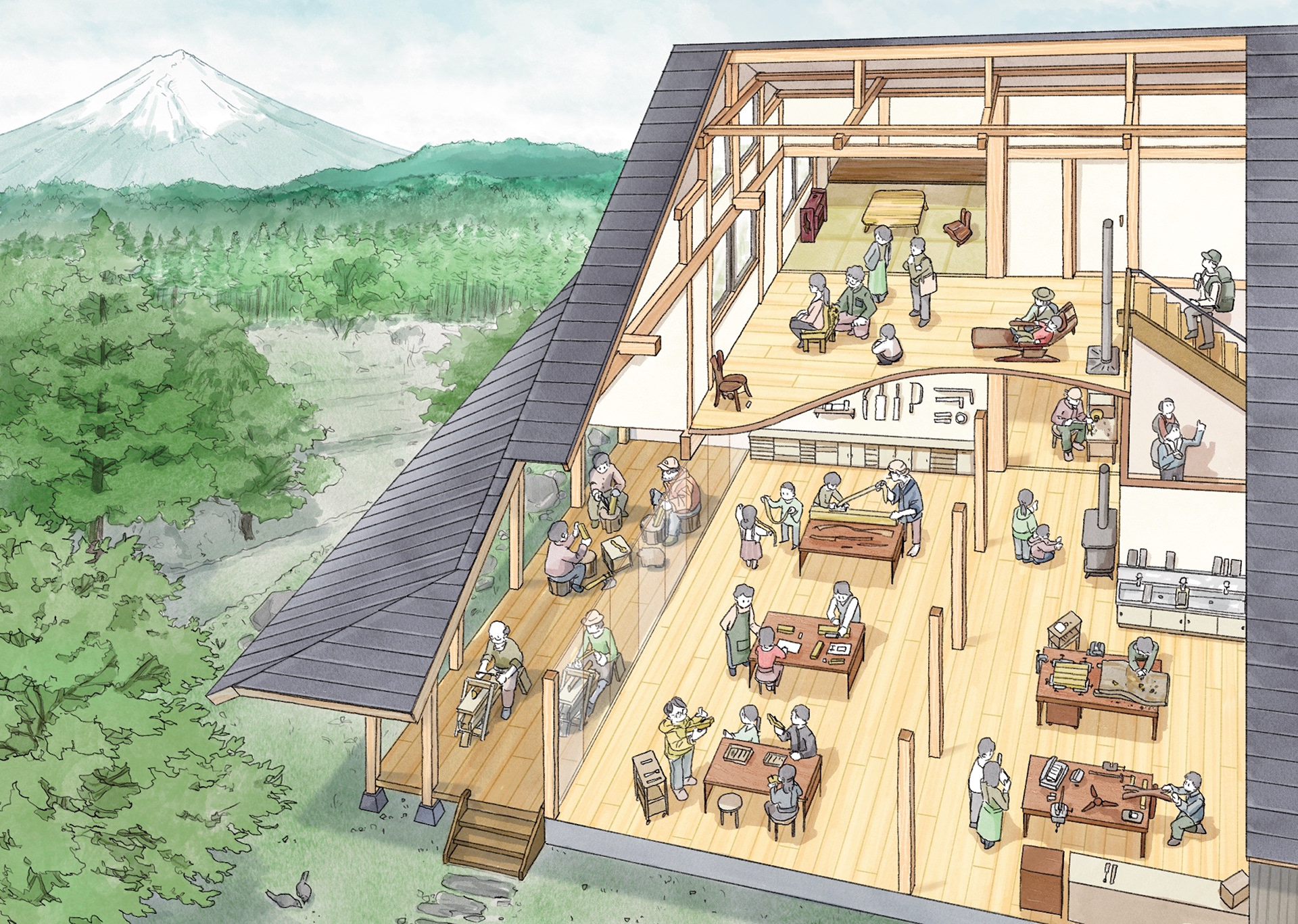 Mt.Fuji Wood Culture Society「木工房」