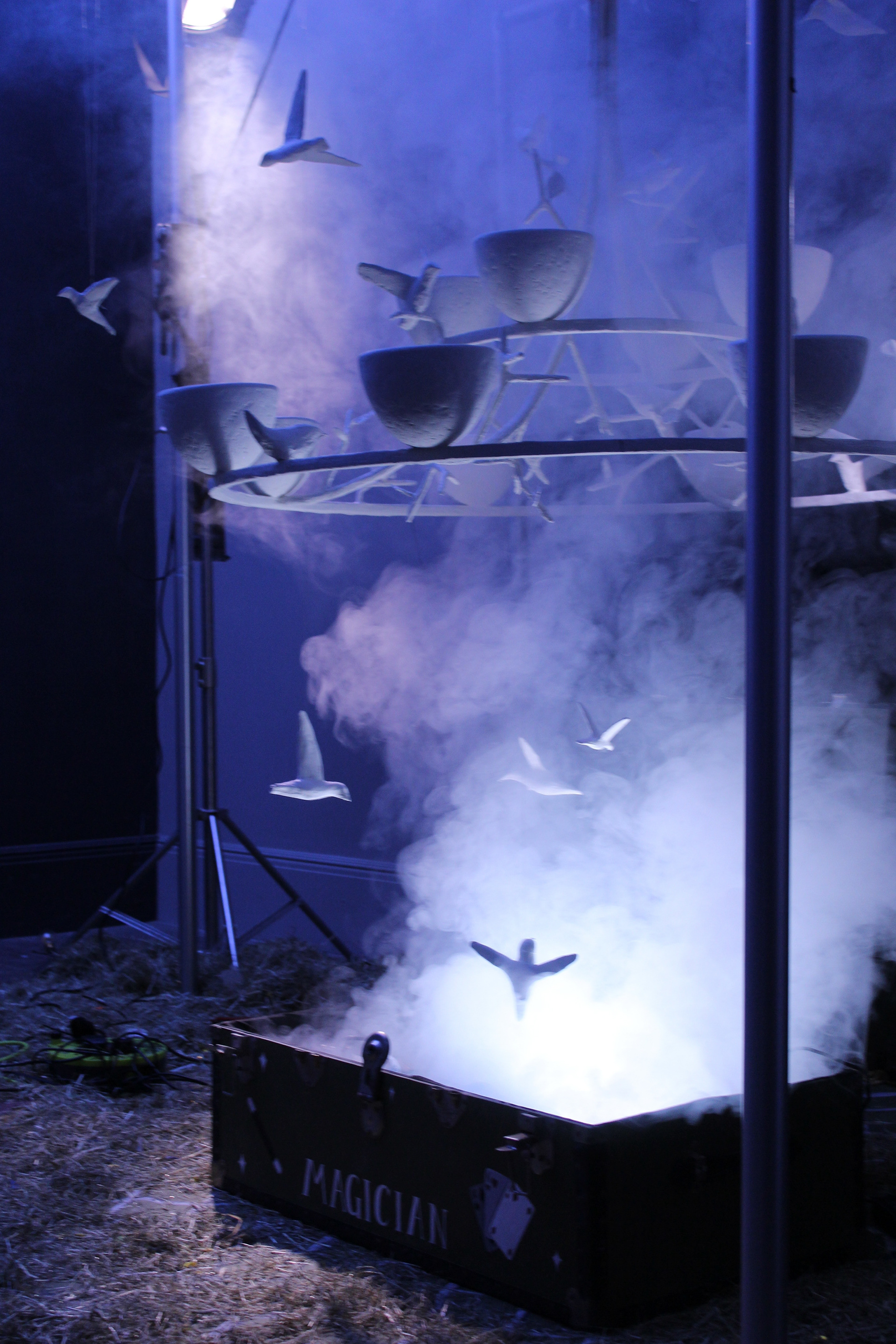 The Paradiso Ceiling Light, on set for the Autumn 23 collection.