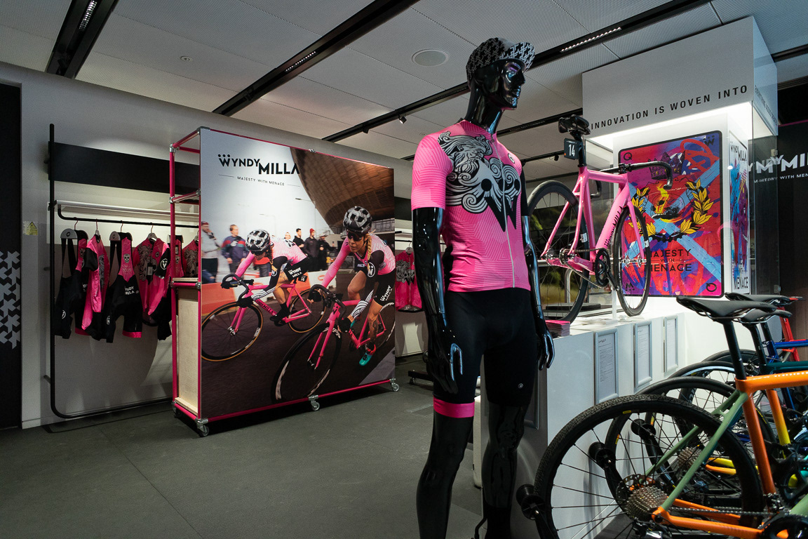 Billboard print on mezzanine level at ASSOS London