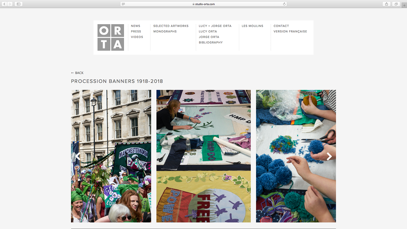 Studio Orta website