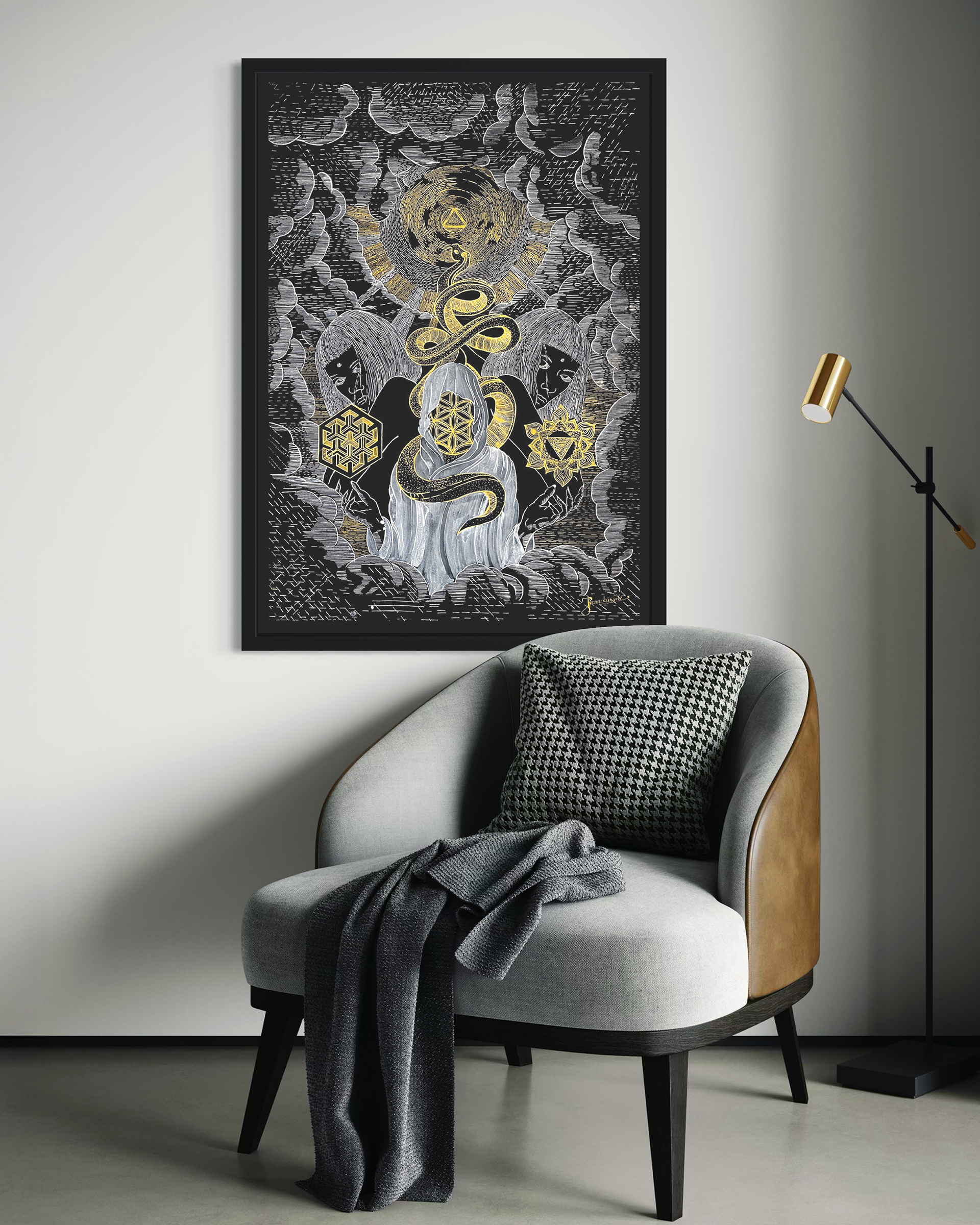 "Paradox of Duality" 100x70cm