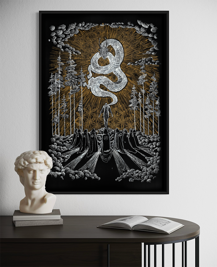 "Circle of Awakening" 100x70cm