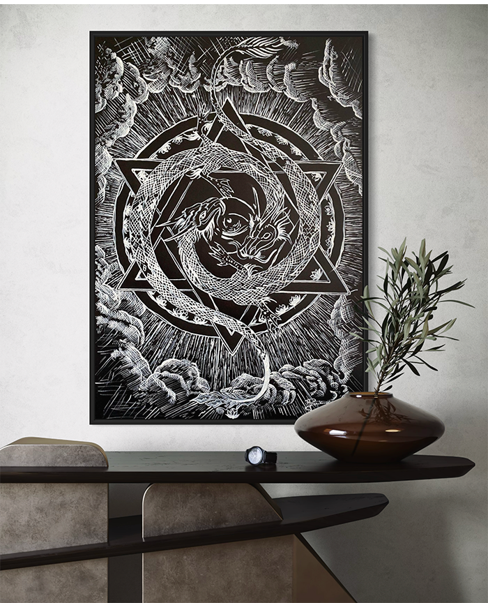 "Glance of Realisation" 100x70cm
