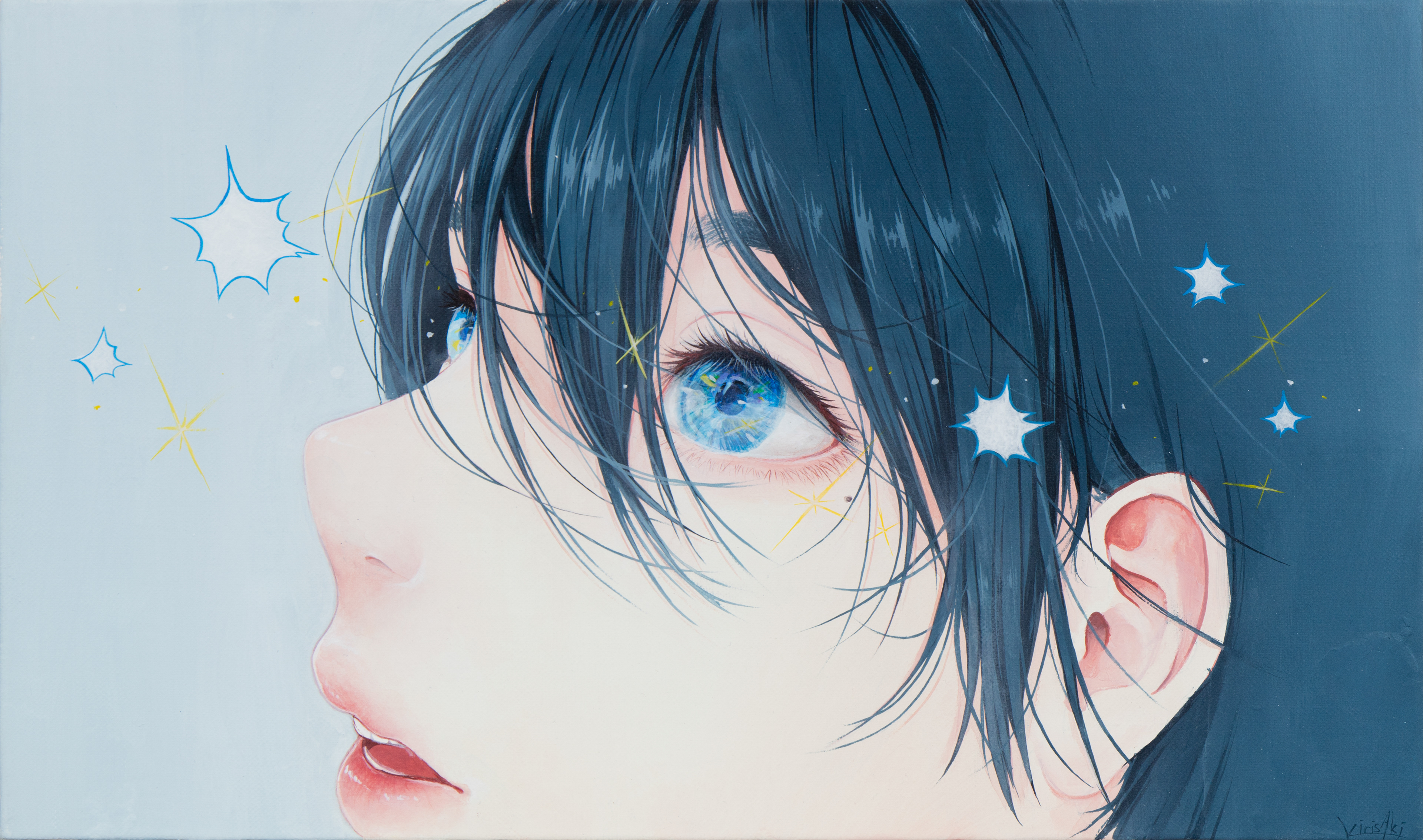 キャンバス・アクリル絵具