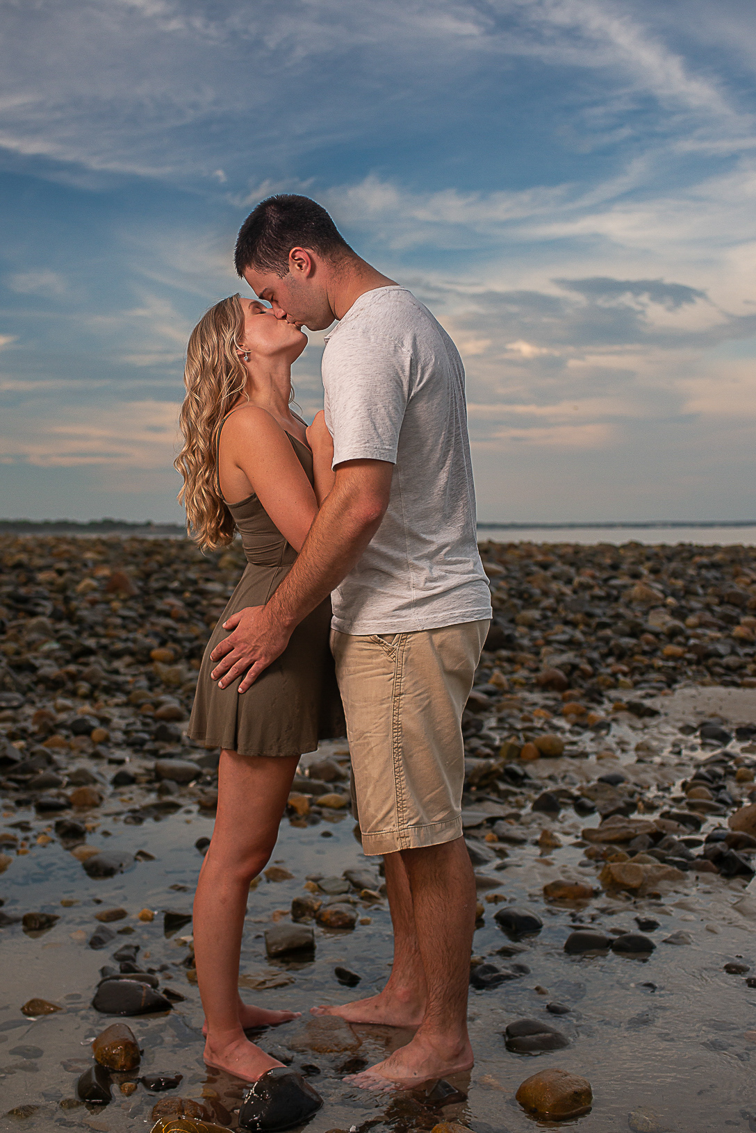 Beachside Kiss on Wells Beach, Maine