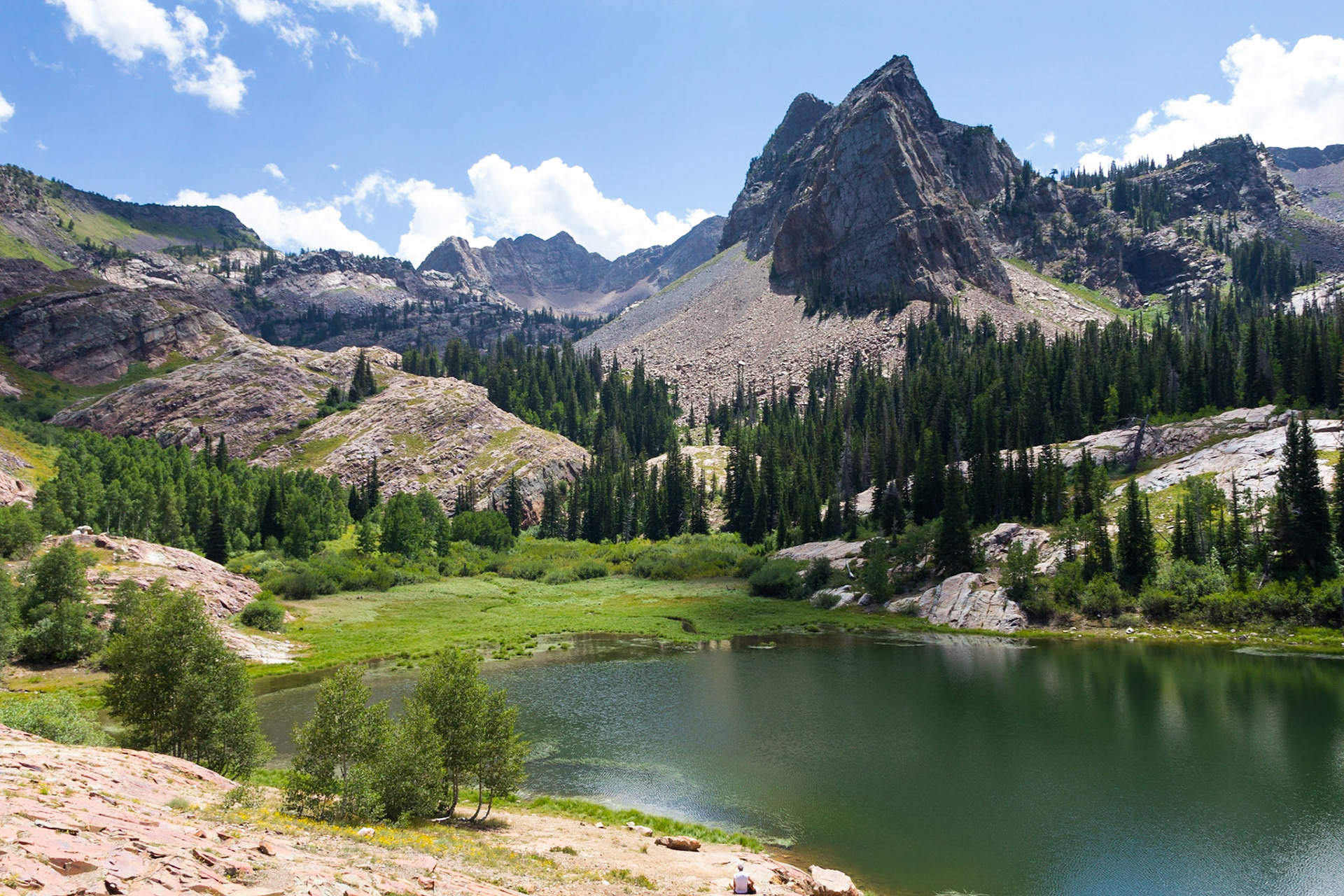 The awesome view from Lake Blanche outside of Salt Lake City, UT. Pretty great hiking and scenery right outside of the city!