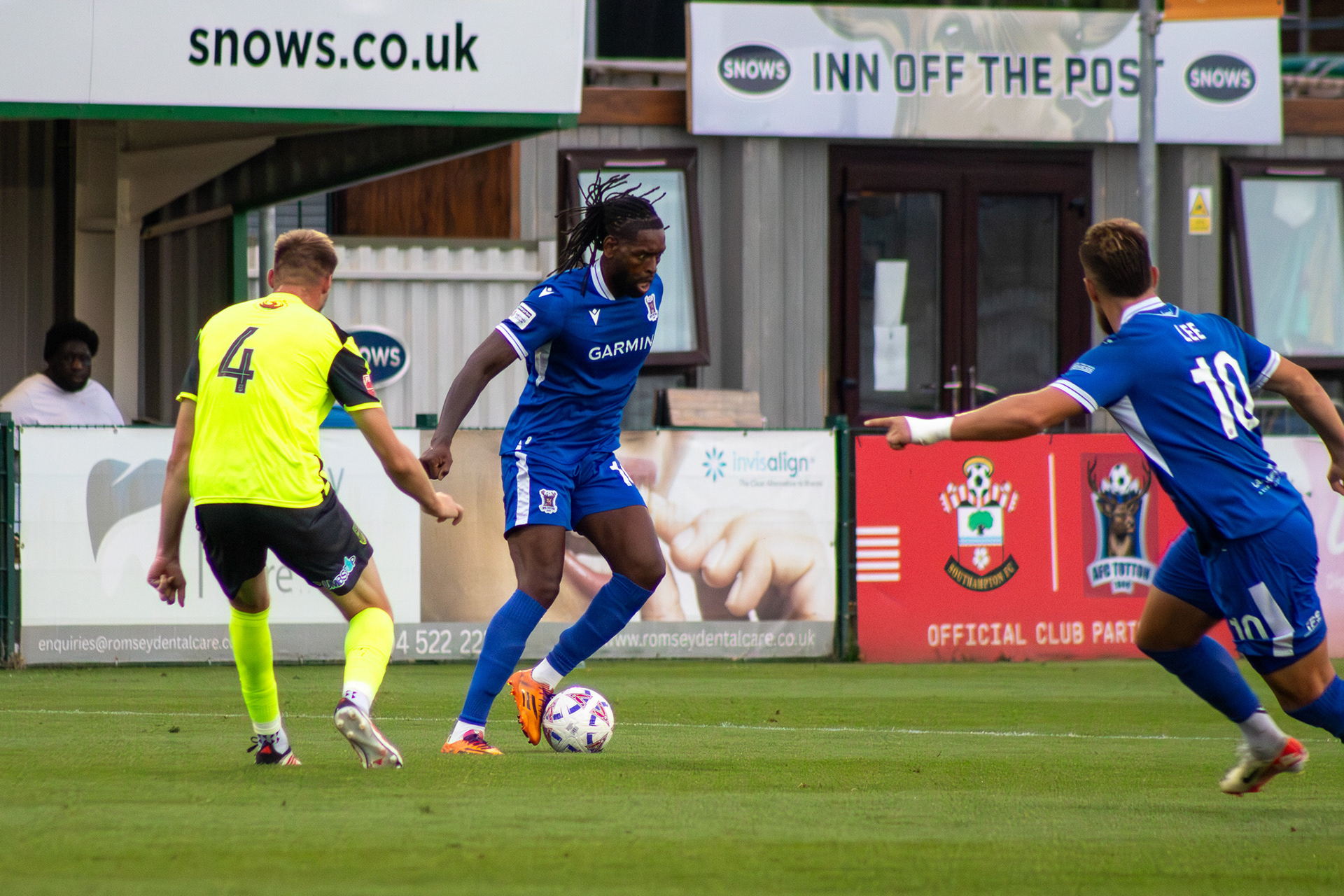 Jay Emmanuel-Thomas makes his debut for AFC Totton.
