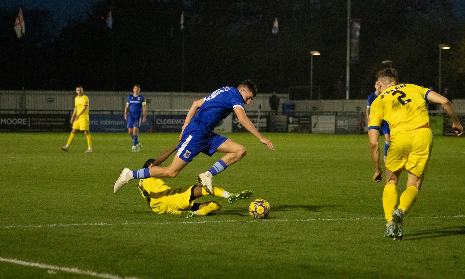 Luke Bennett is sent off for simulation.