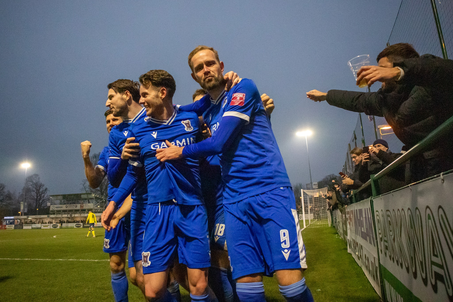 Scott Rendell celebrates a goal.
