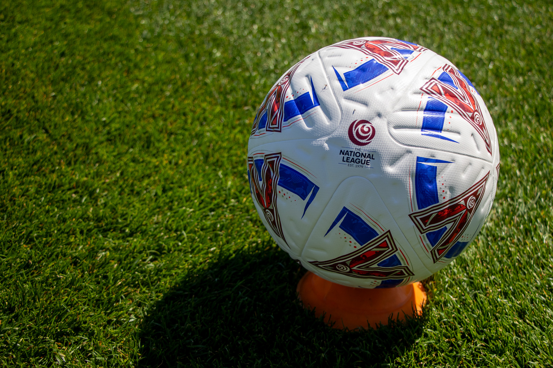 The National League ball being used at the Snows Stadium for the first time.