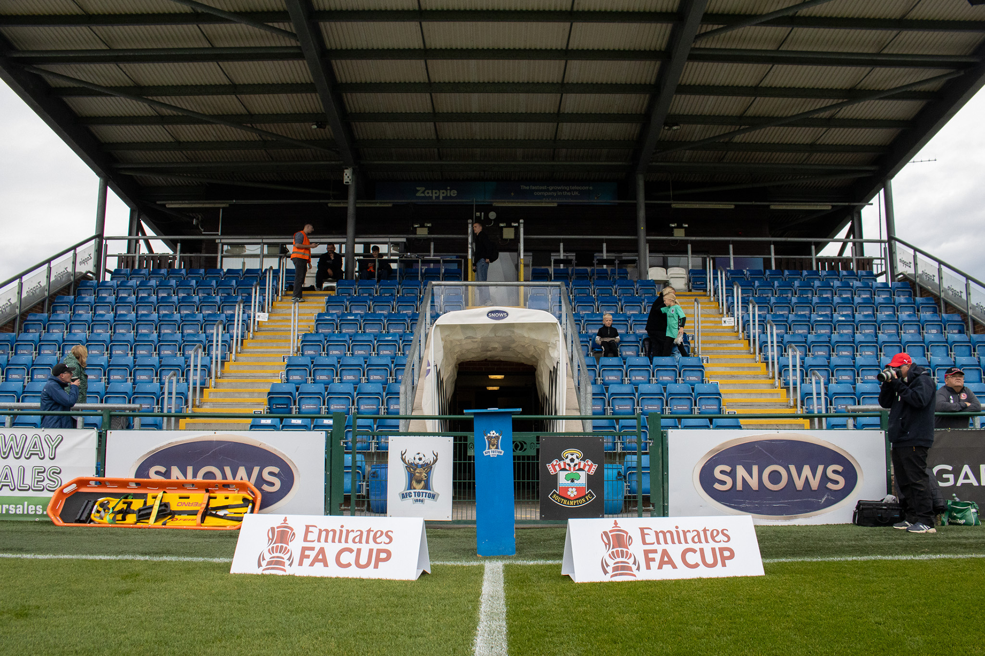 The Snows Stadium ahead of the FA Cup fixture.