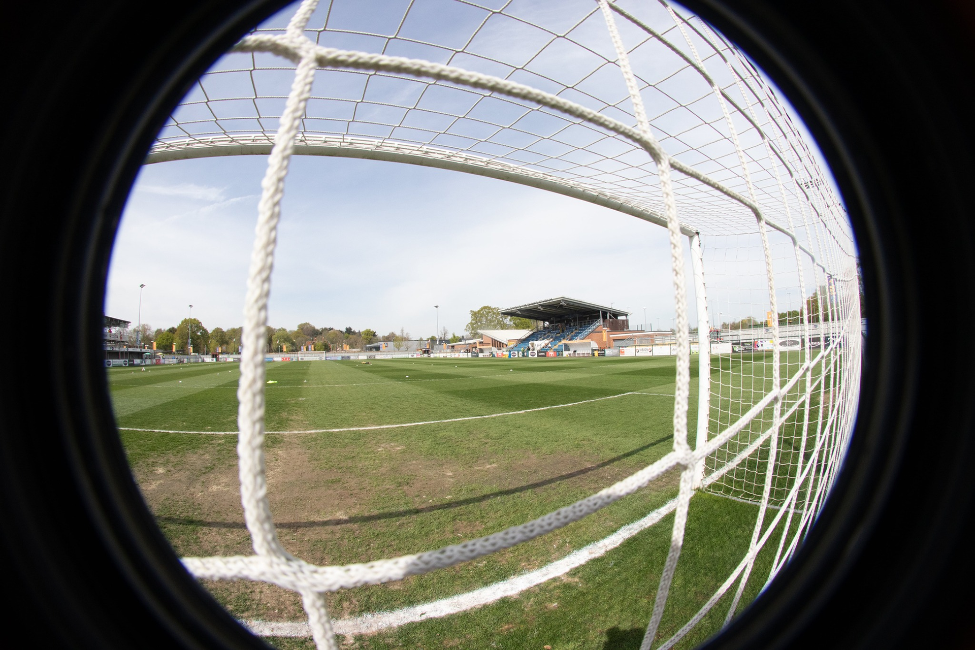 The Snows Stadium through a fisheye lens.