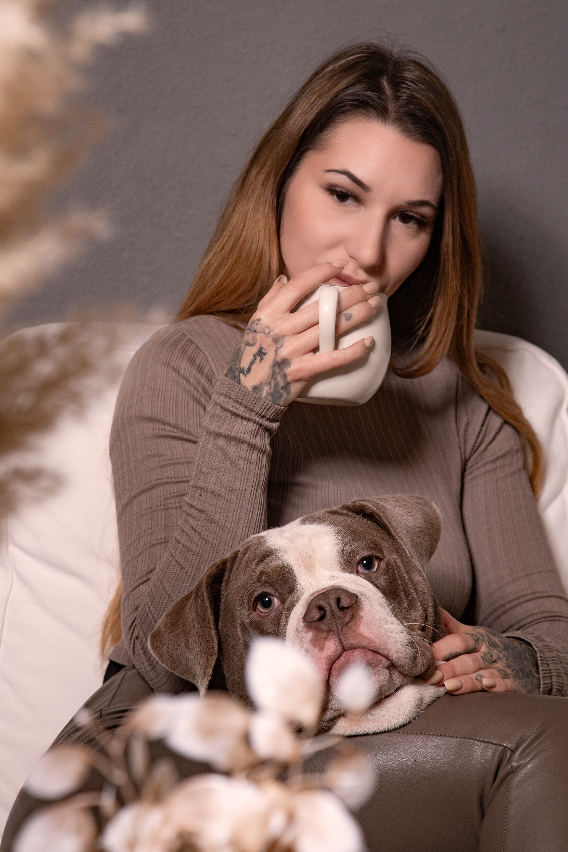 Nahes Portrait mit ruhigem Blick und weichem Licht, Portraitfotografie in Bremen