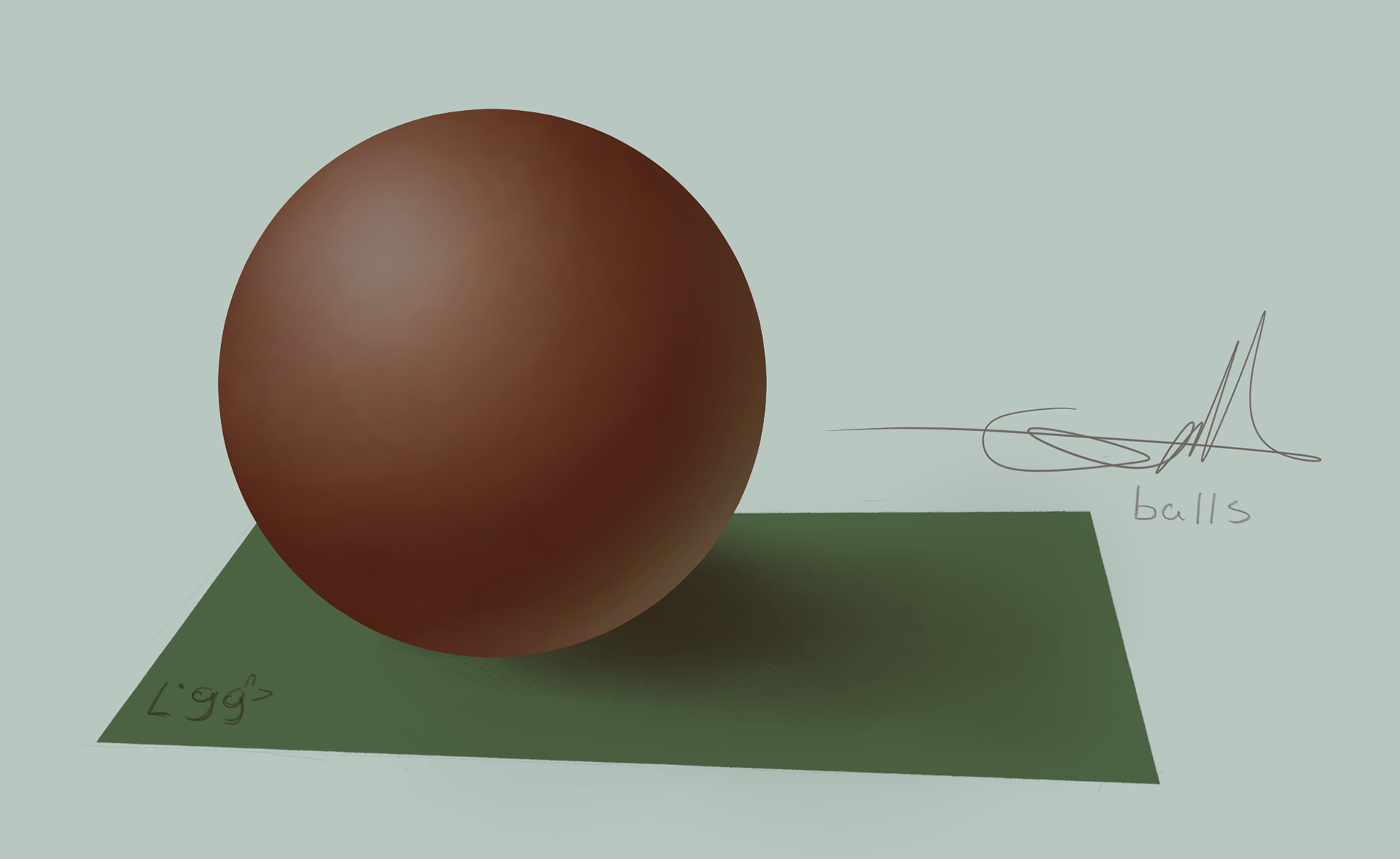 [digitally painted sphere] render practice 03/2023