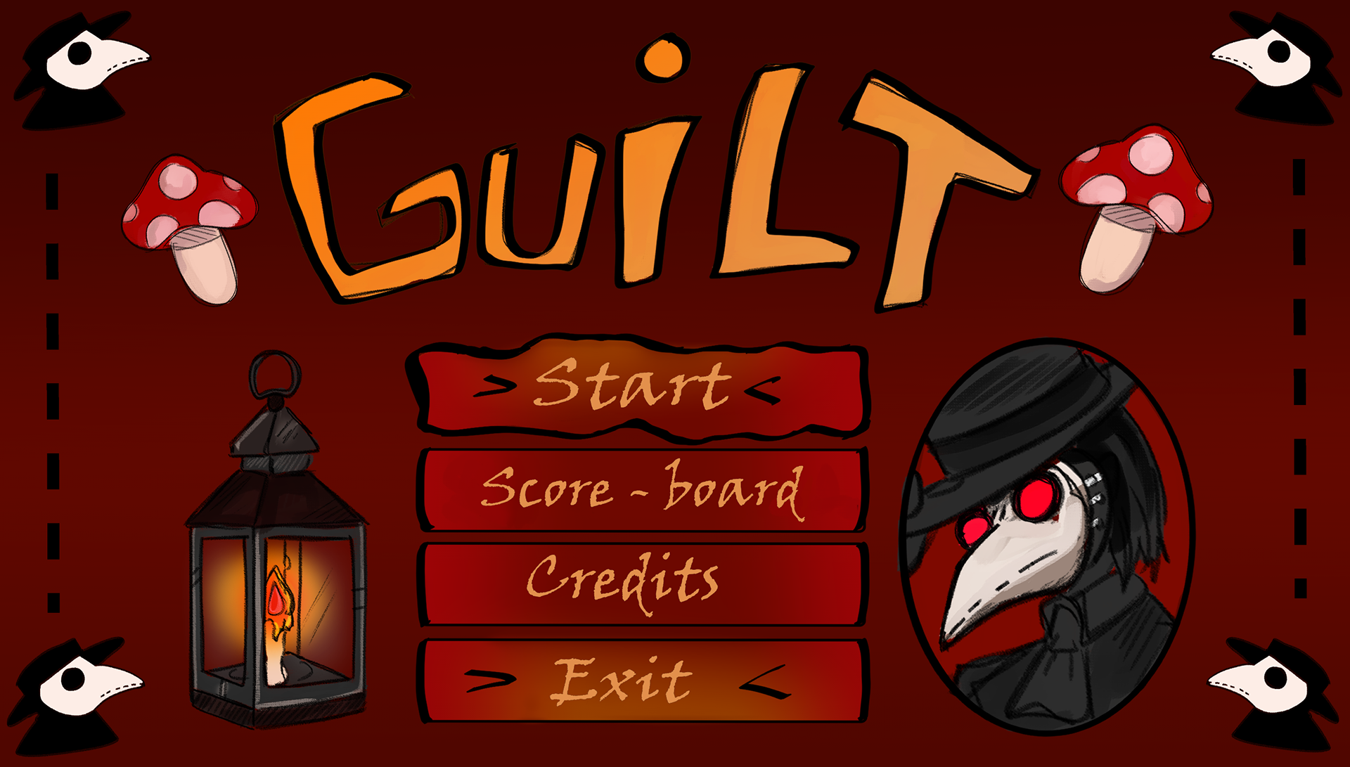 UI design start screen (all added as context for animations posted below)