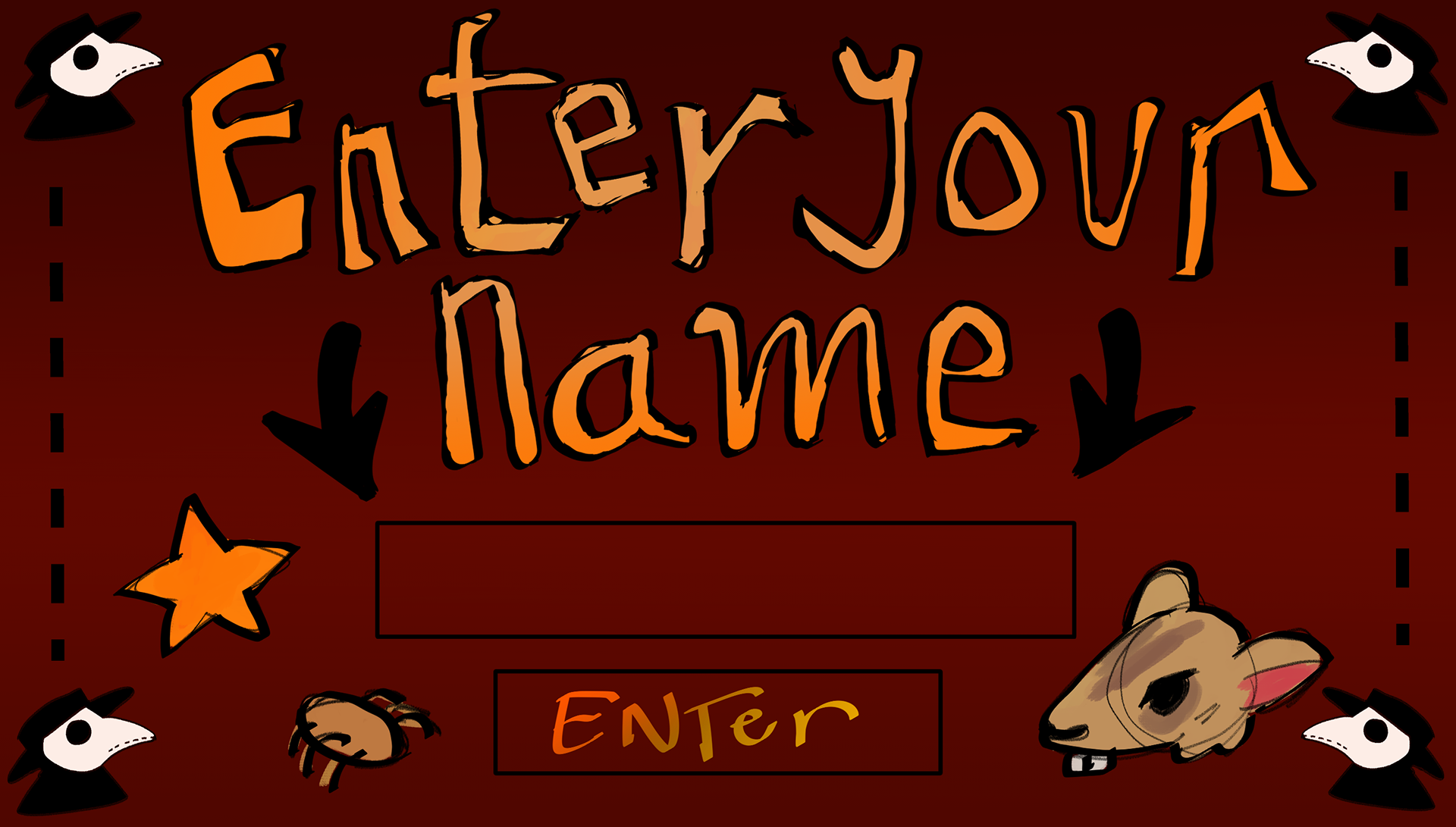 UI design name screen
