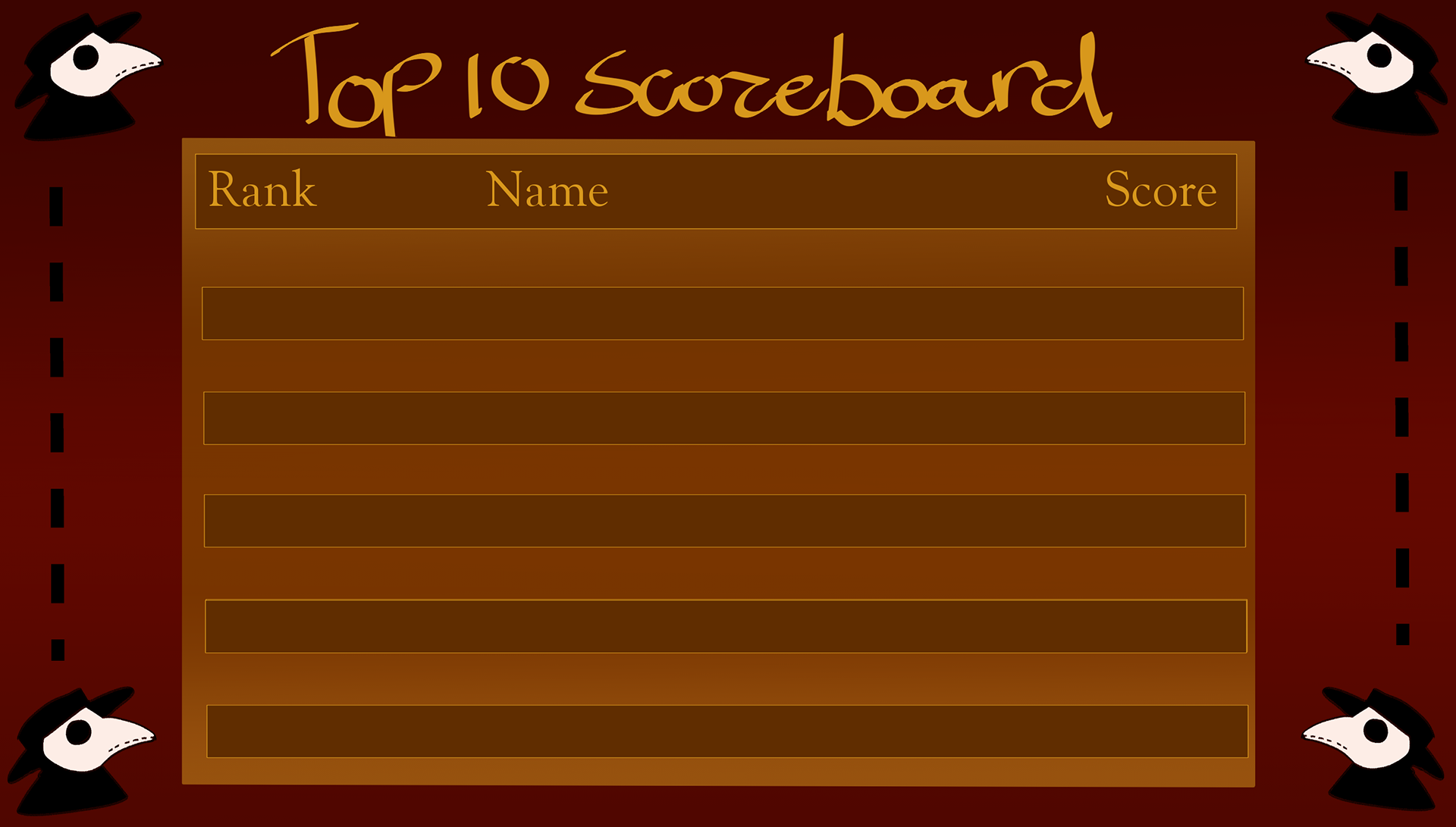 UI design scoreboard screen