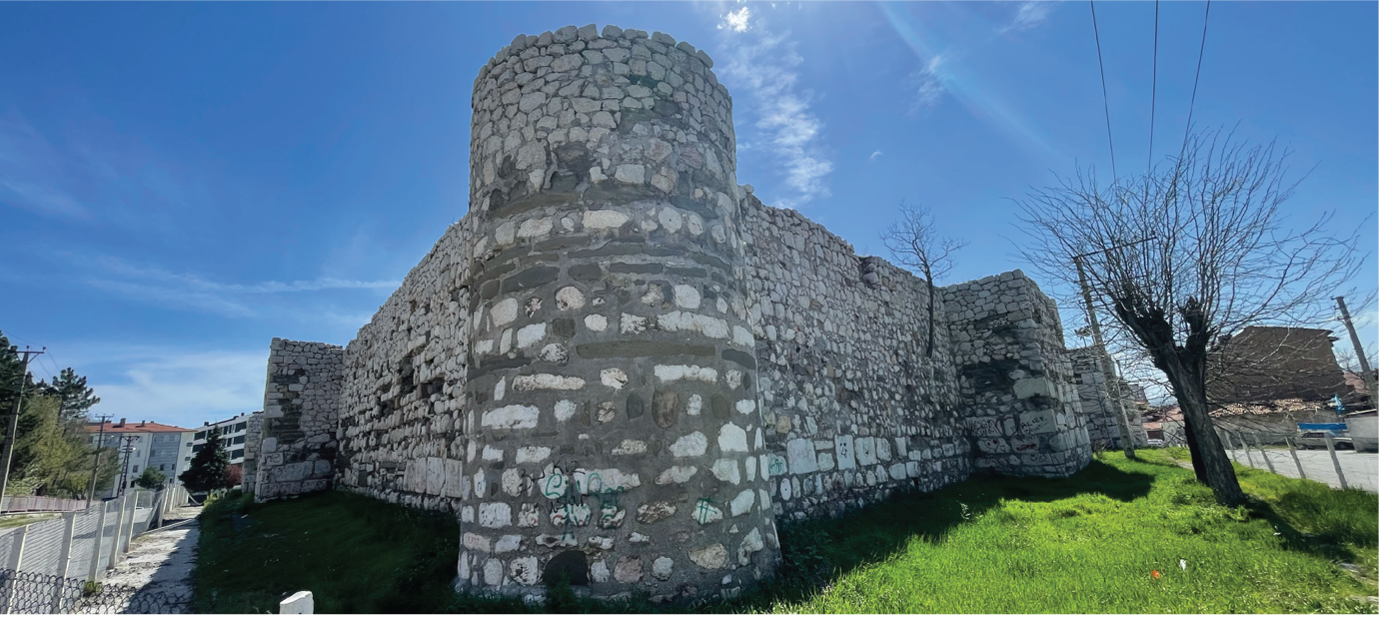 The fenced fortress for construction, Çorum, Turkey