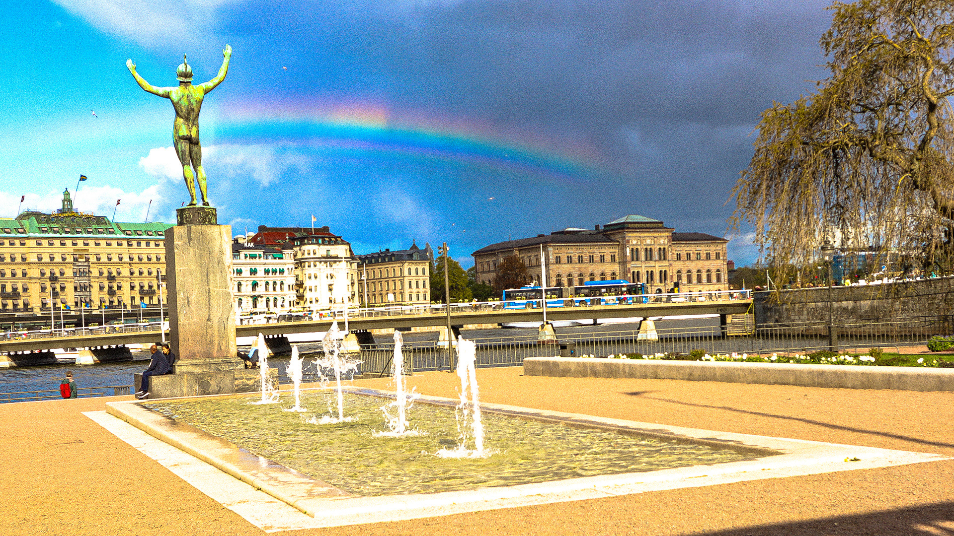 The Sun Singer statue in Stockholm,  Sweden (Digital)