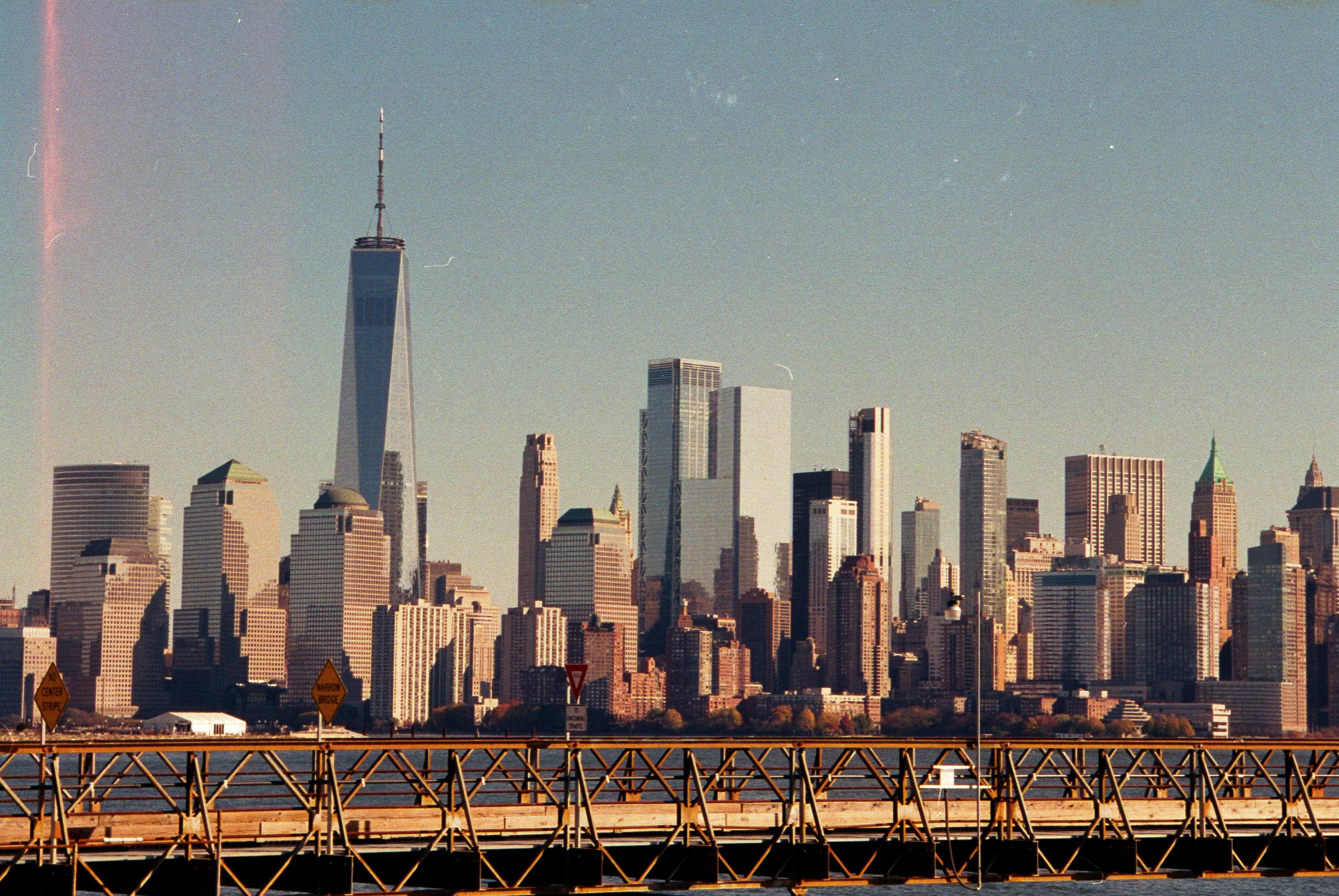 Manhattan Skyline, NYC, NY, USA (Film: No edits)