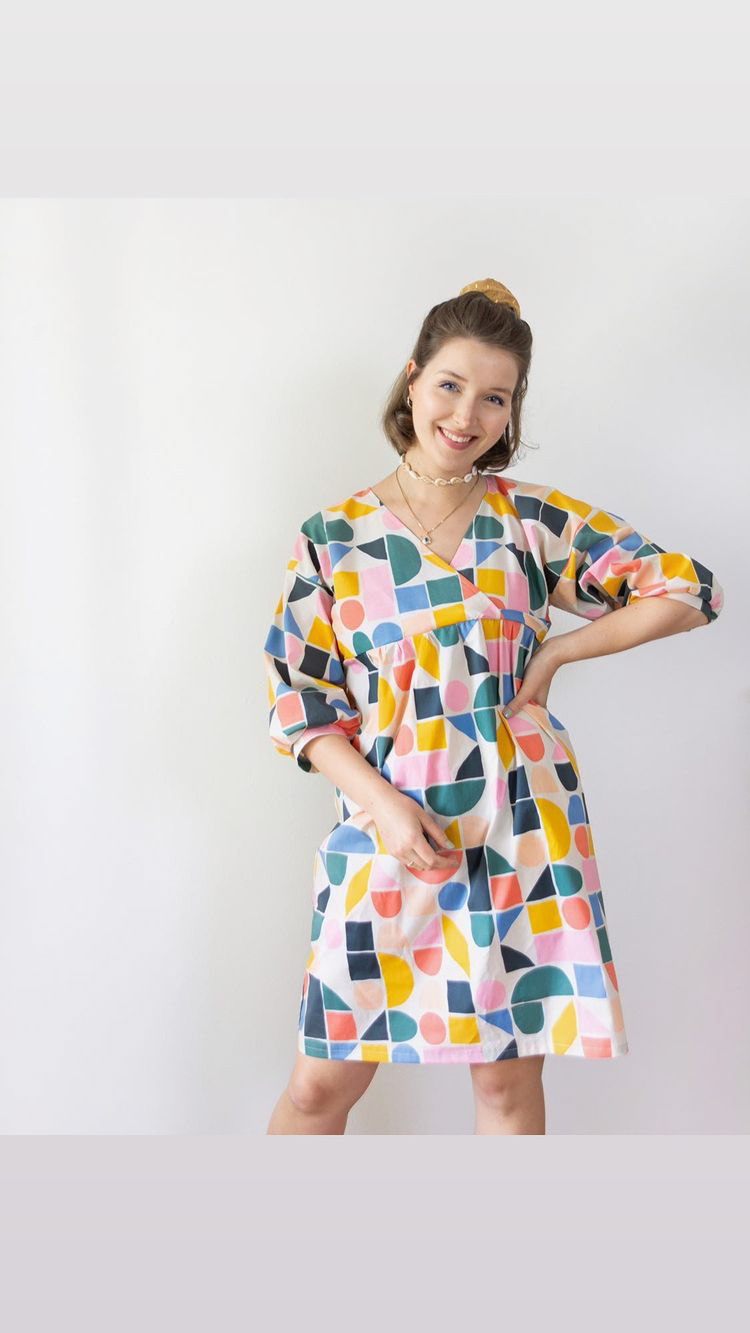 Dress by Antonia featuring "The Dog Ate My Ruler - Jumbo Scale". Photo credit: goldschool.diy / Antonia