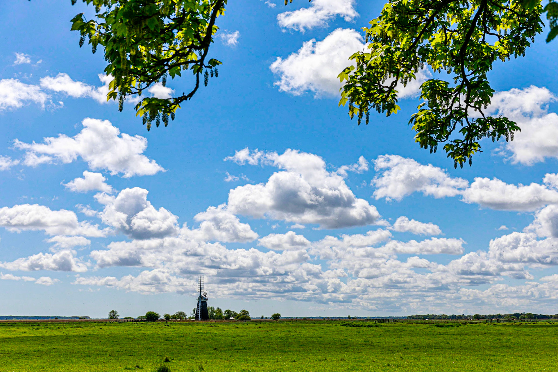 Clouds over Mutton's Mill on the Marsh