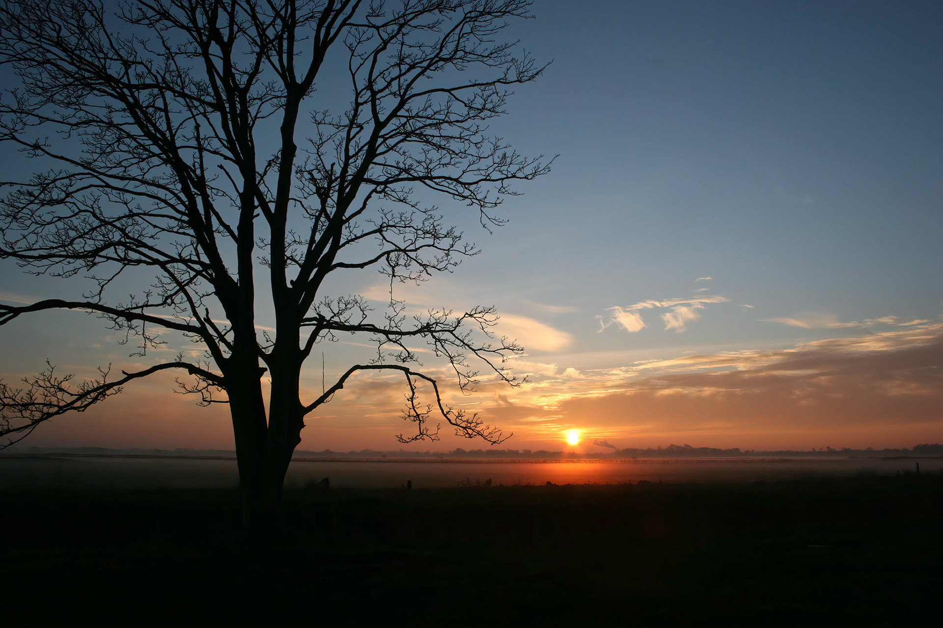 Sunset over Halvergate Marsh (Feb-07)