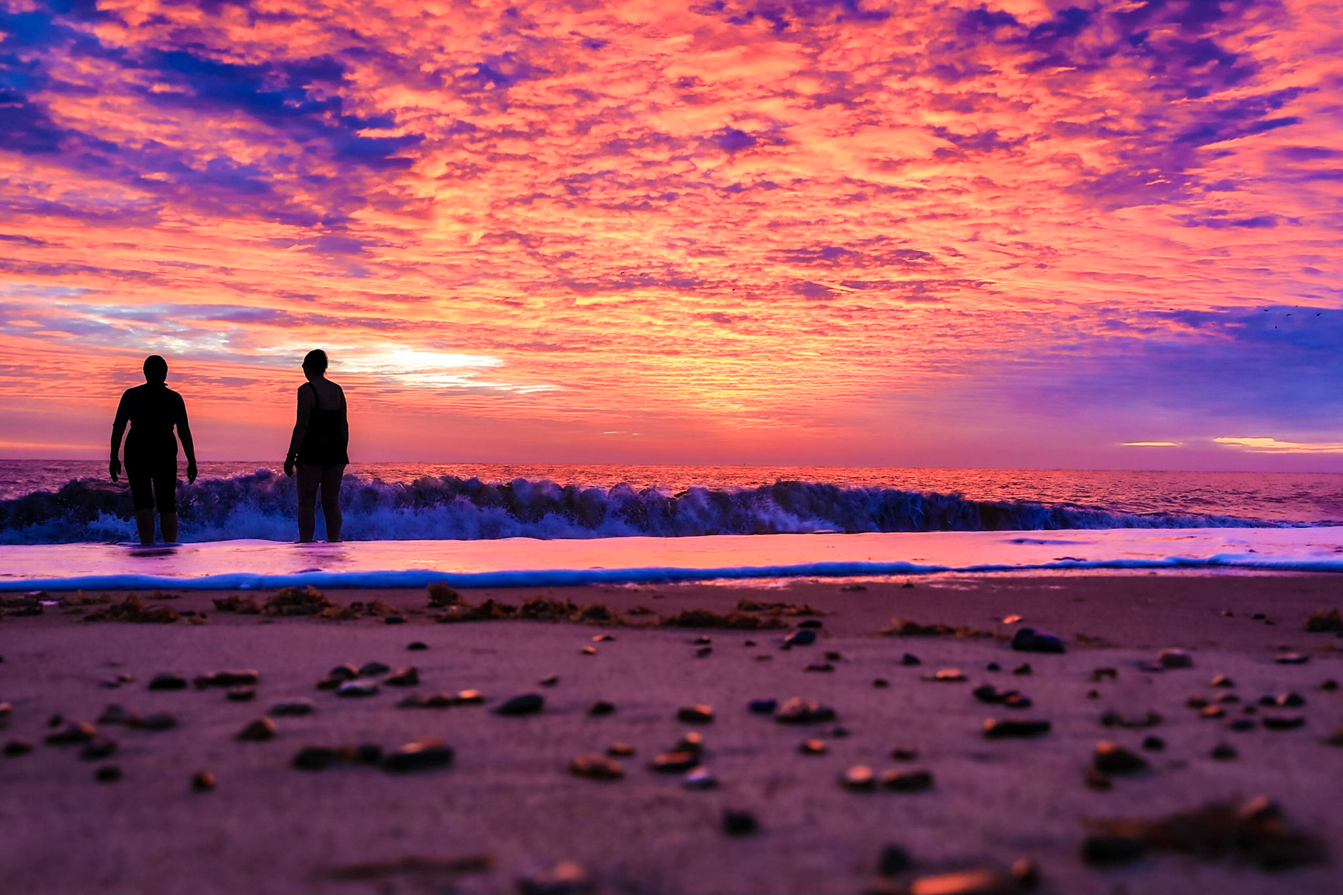 Sunrise over the North Sea at Great Yarmouth (Jan-221)