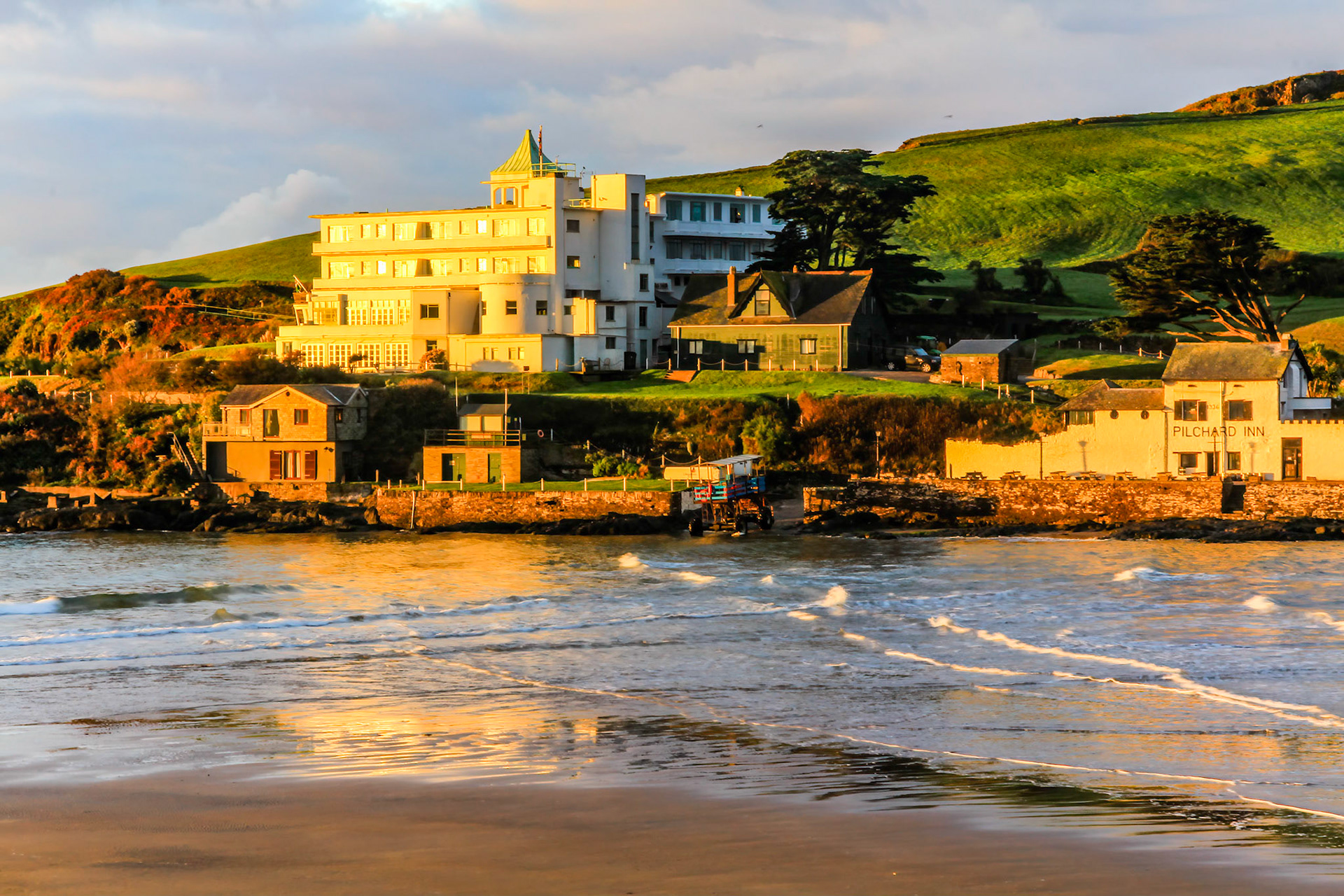 Sunset over Burgh Island, Devon (Oct-12)