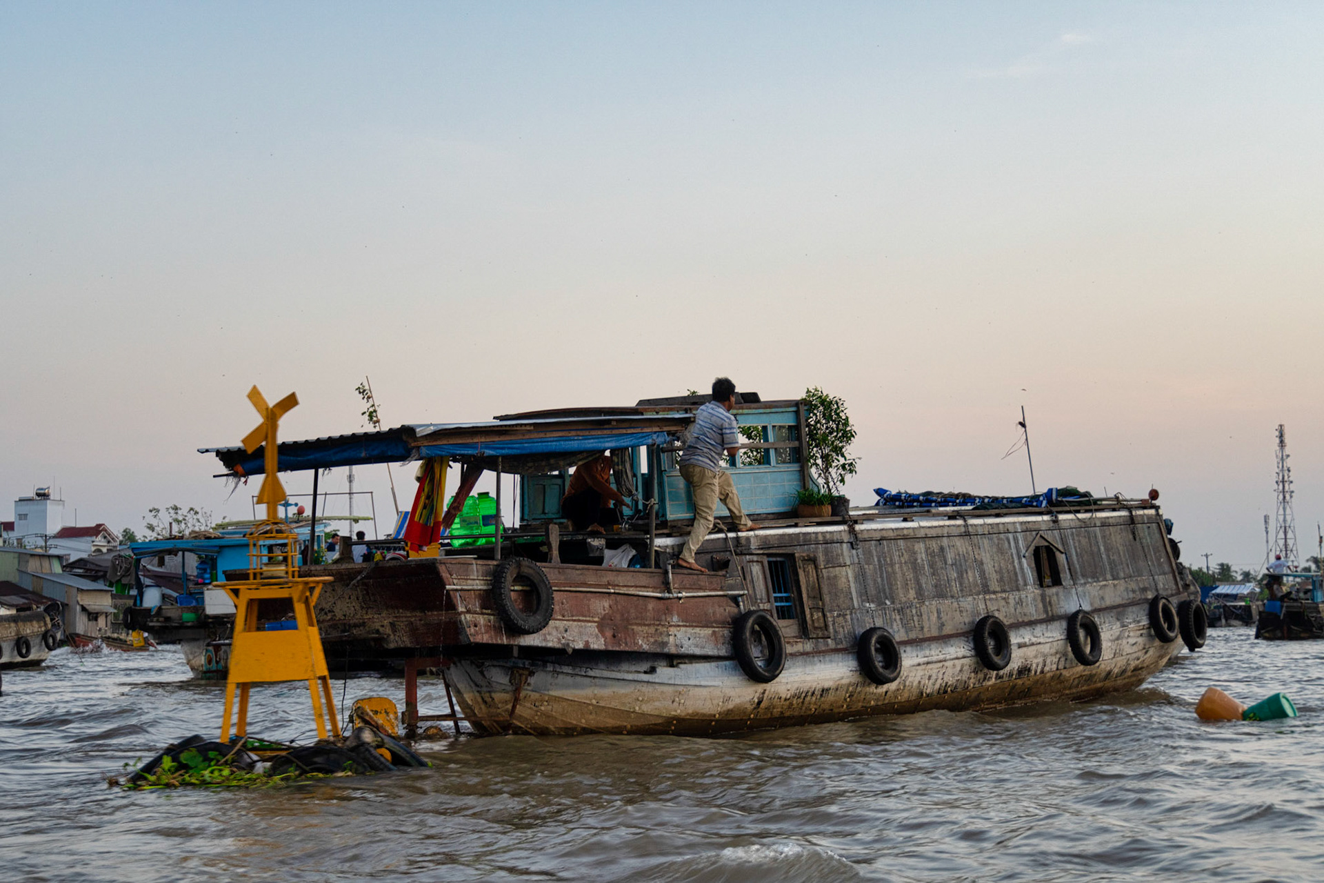 Floating Market op de Mekong River