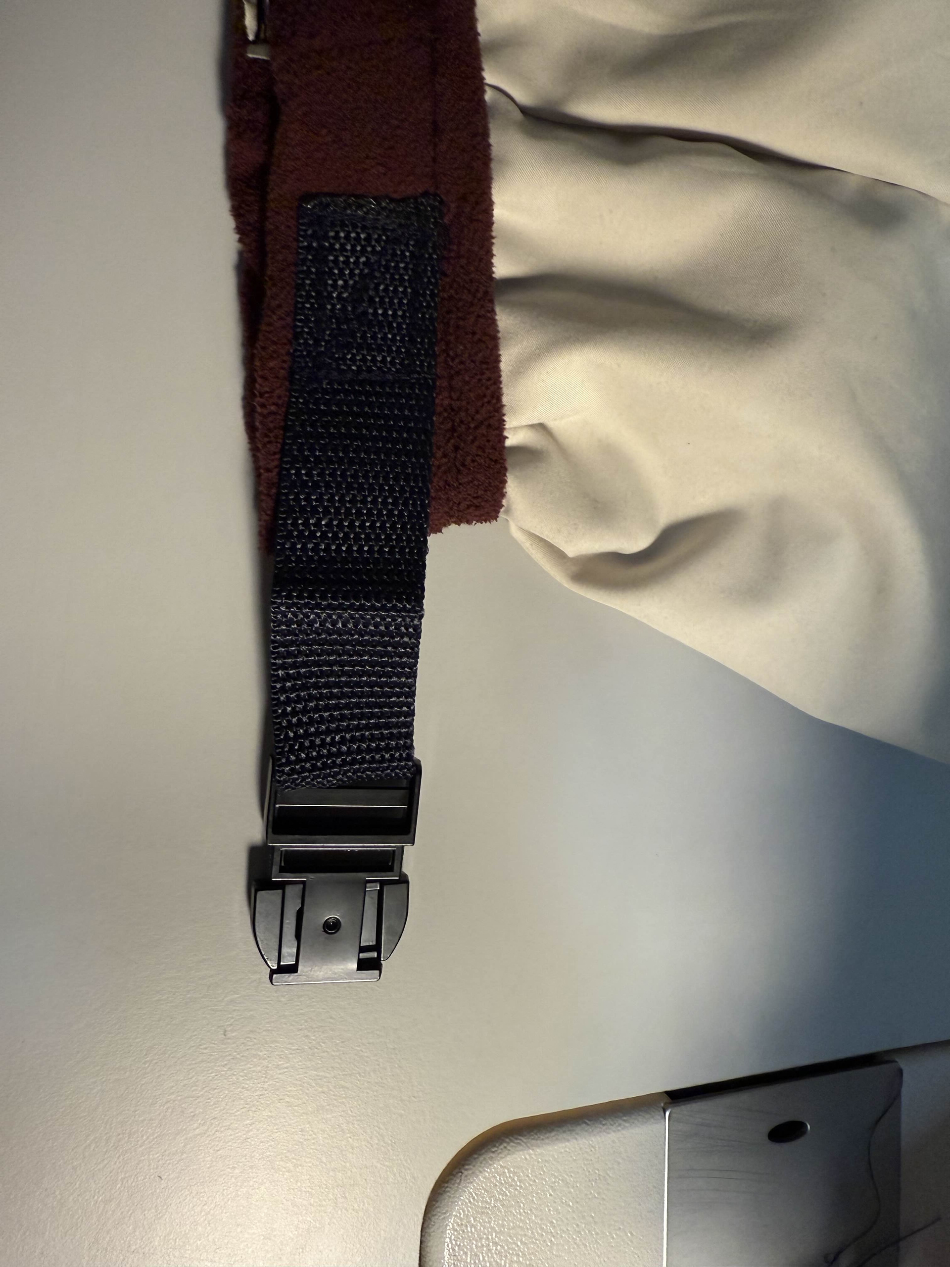 Sewn on Metal Buckle
