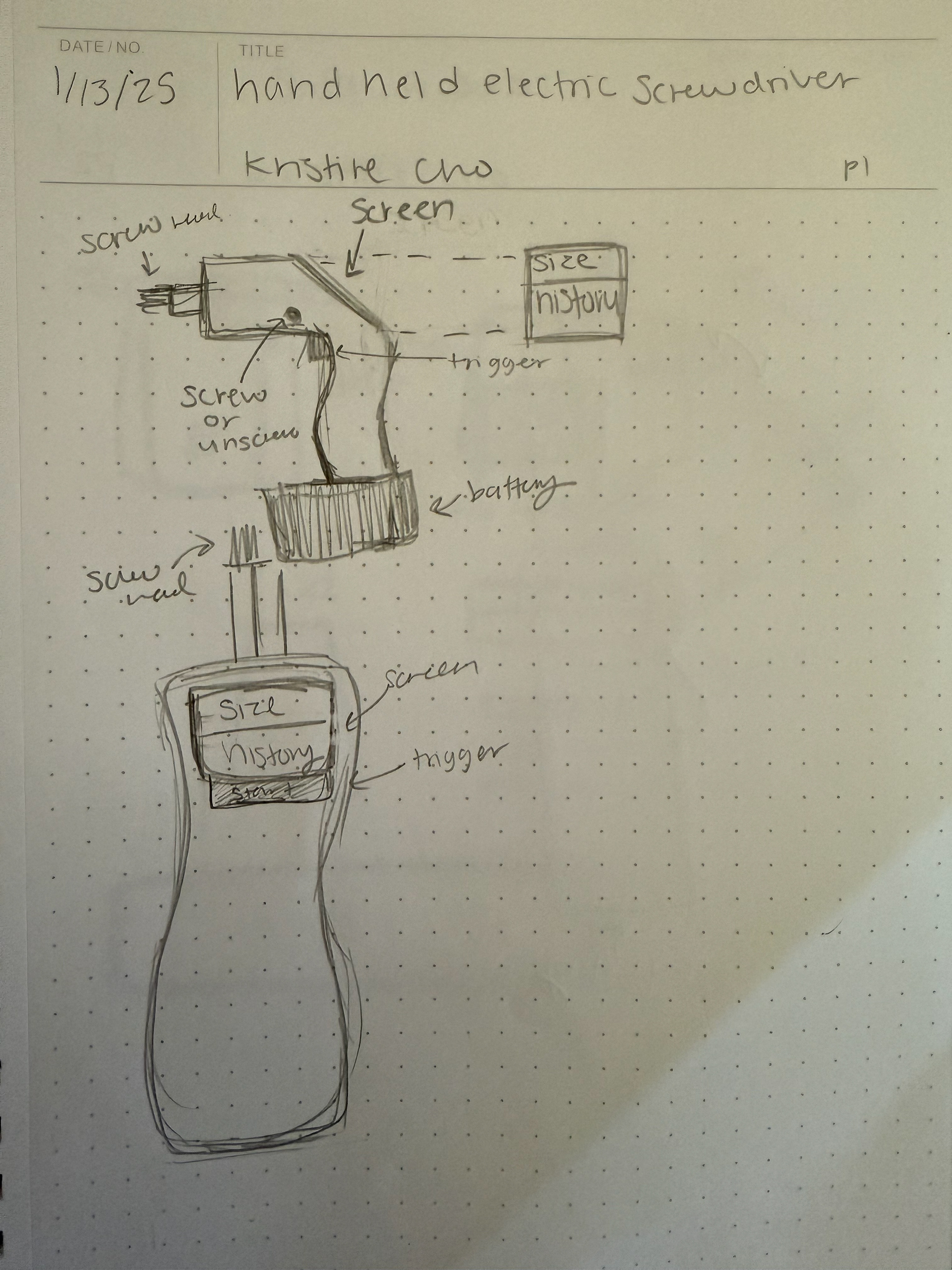 1st & 2nd Idea Sketches