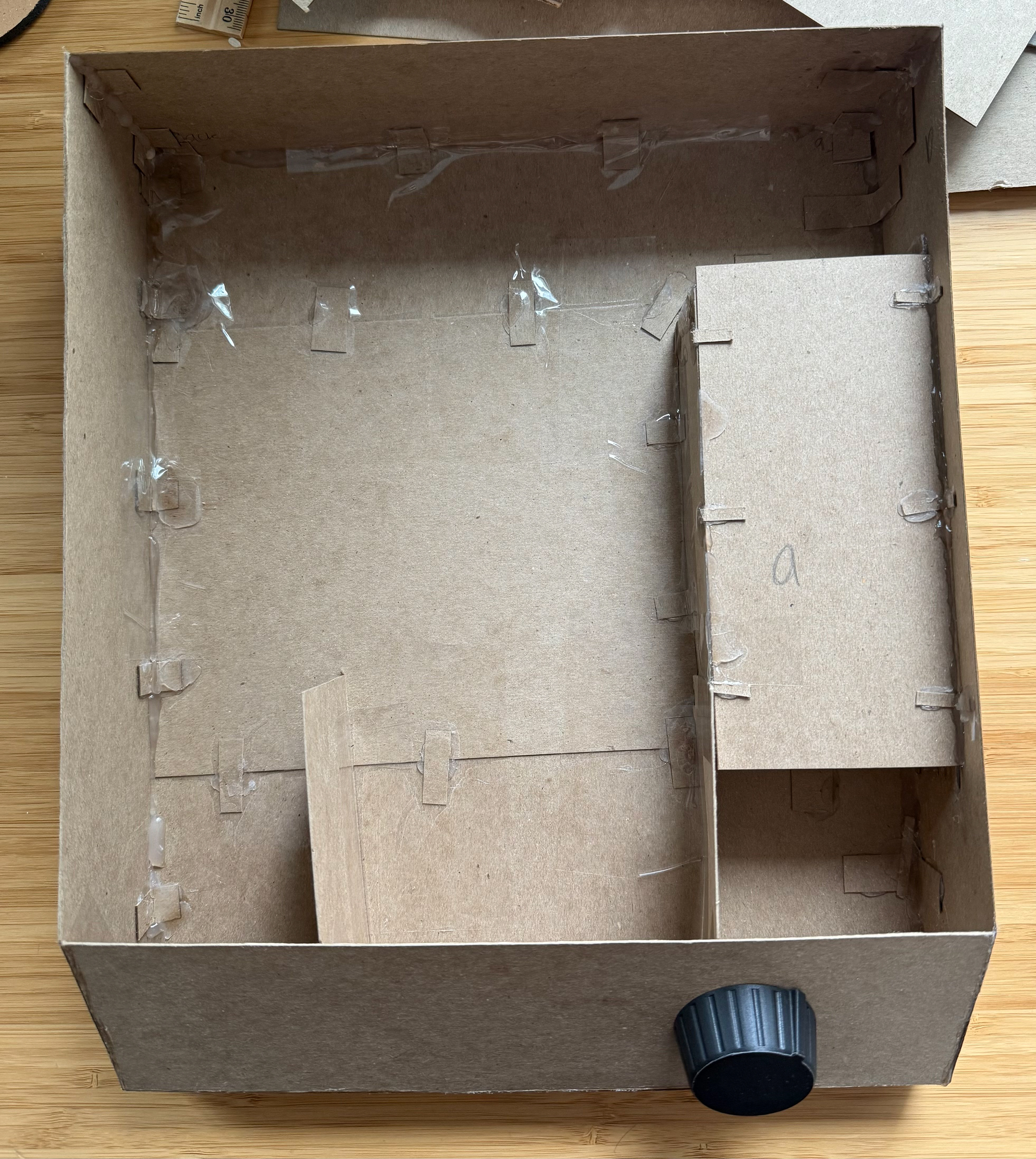 all pieces but the top connected