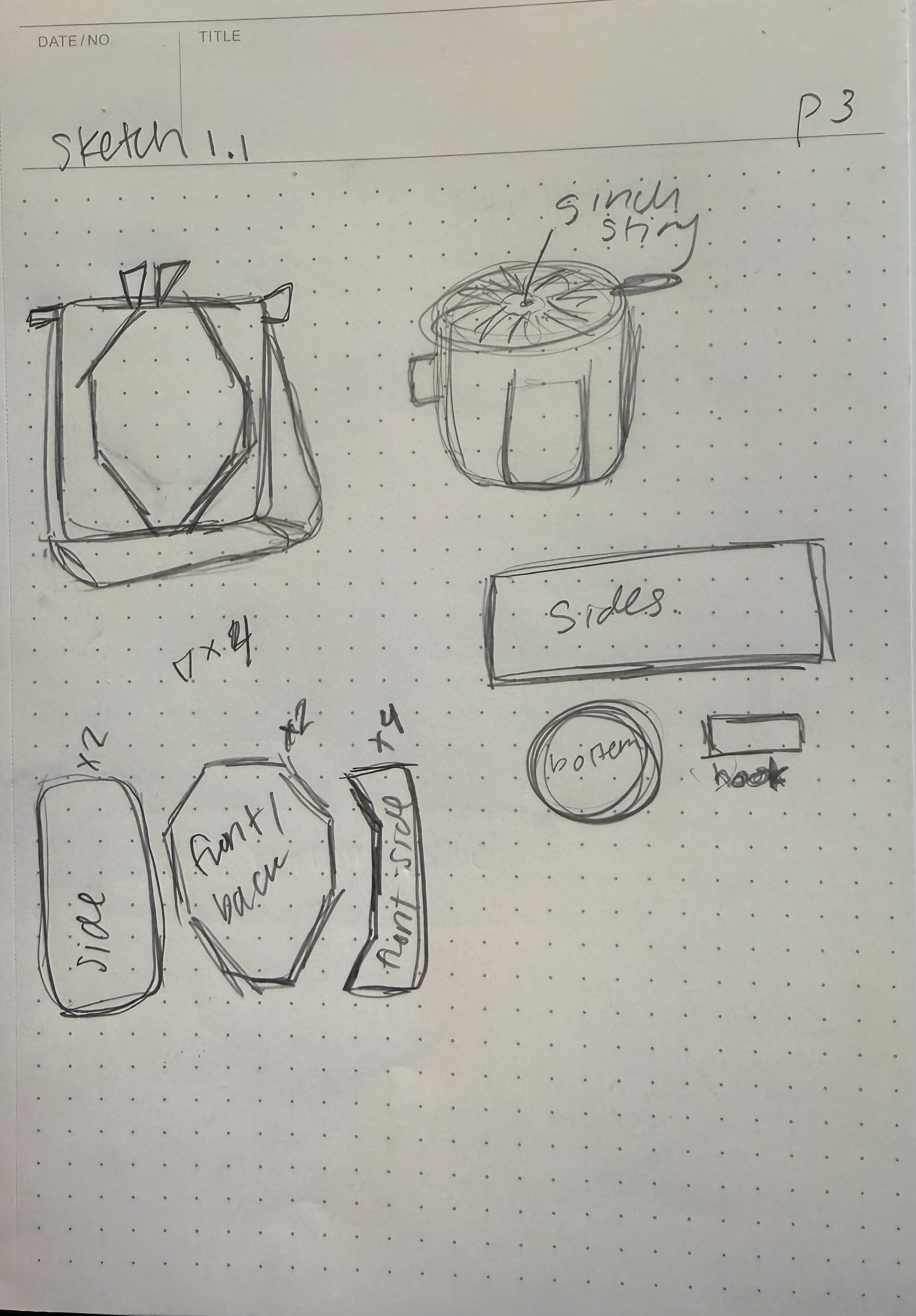 2nd and 3rd Idea Sketch