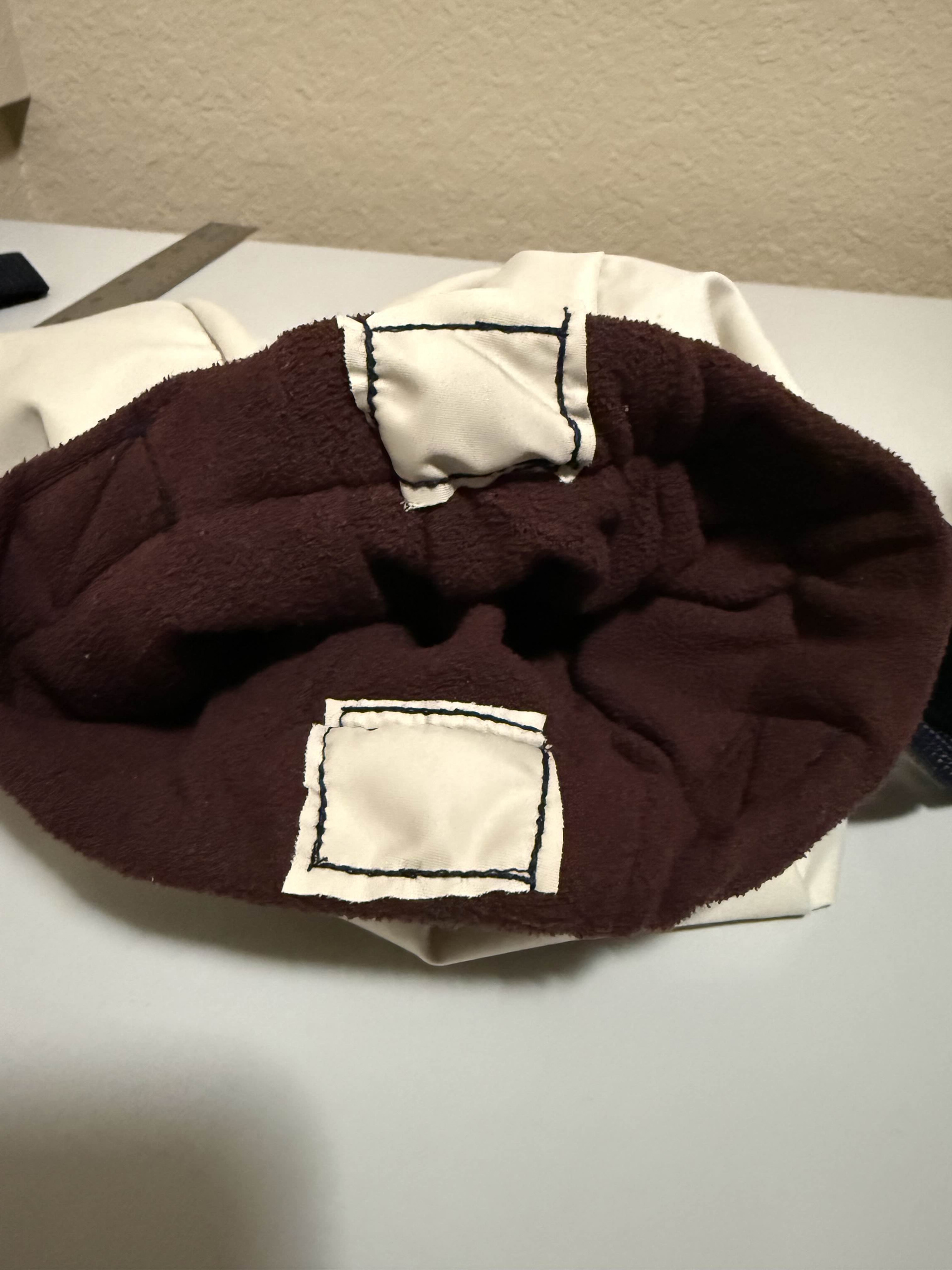 Sewn on Magnets on the Inside of the Bag