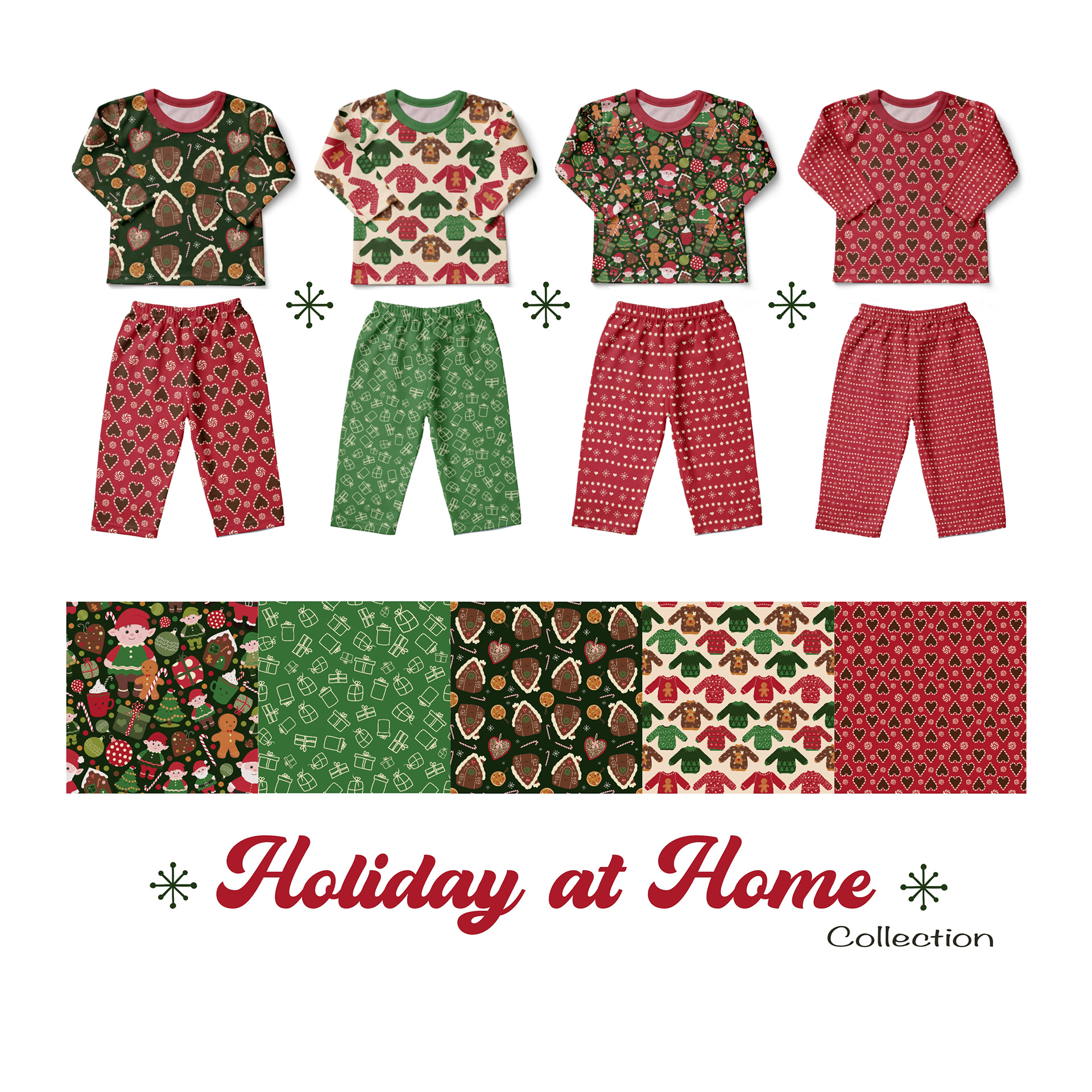 "Holiday at Home" collection, perfect for Christmas, designs by Marlies Blokland
