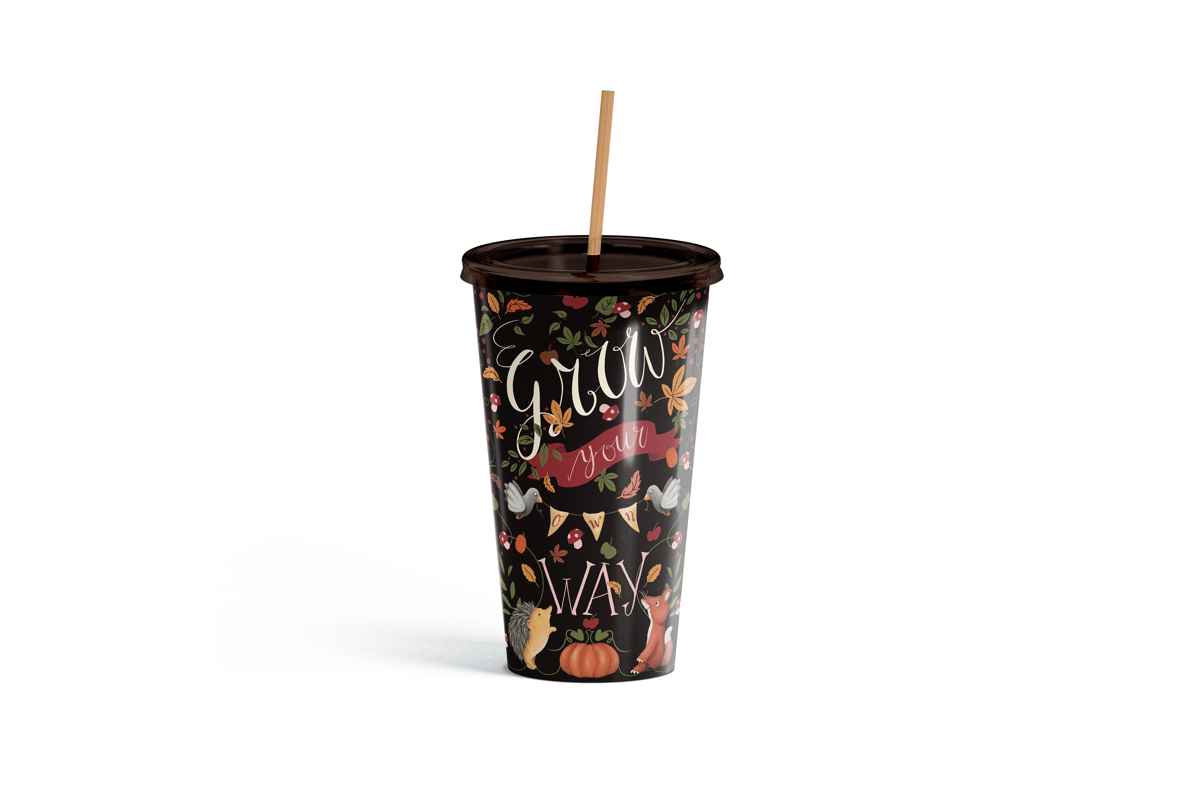 A Woodland design on a tumbler updated for 2026, but evergreen as always, designed by Marlies Blokland