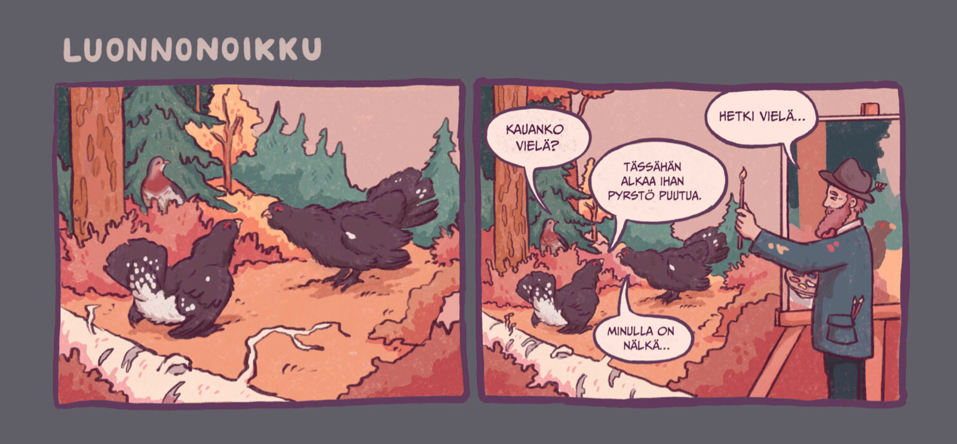 A strip from my "Luonnonoikku" comic project