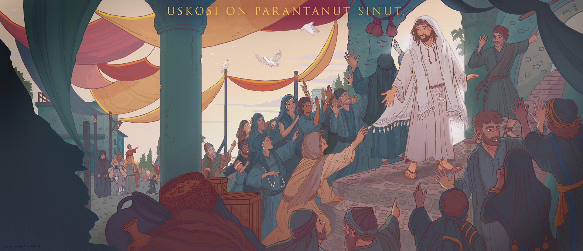 One of four altarpieces commissioned by the Finnish Lutheran mission