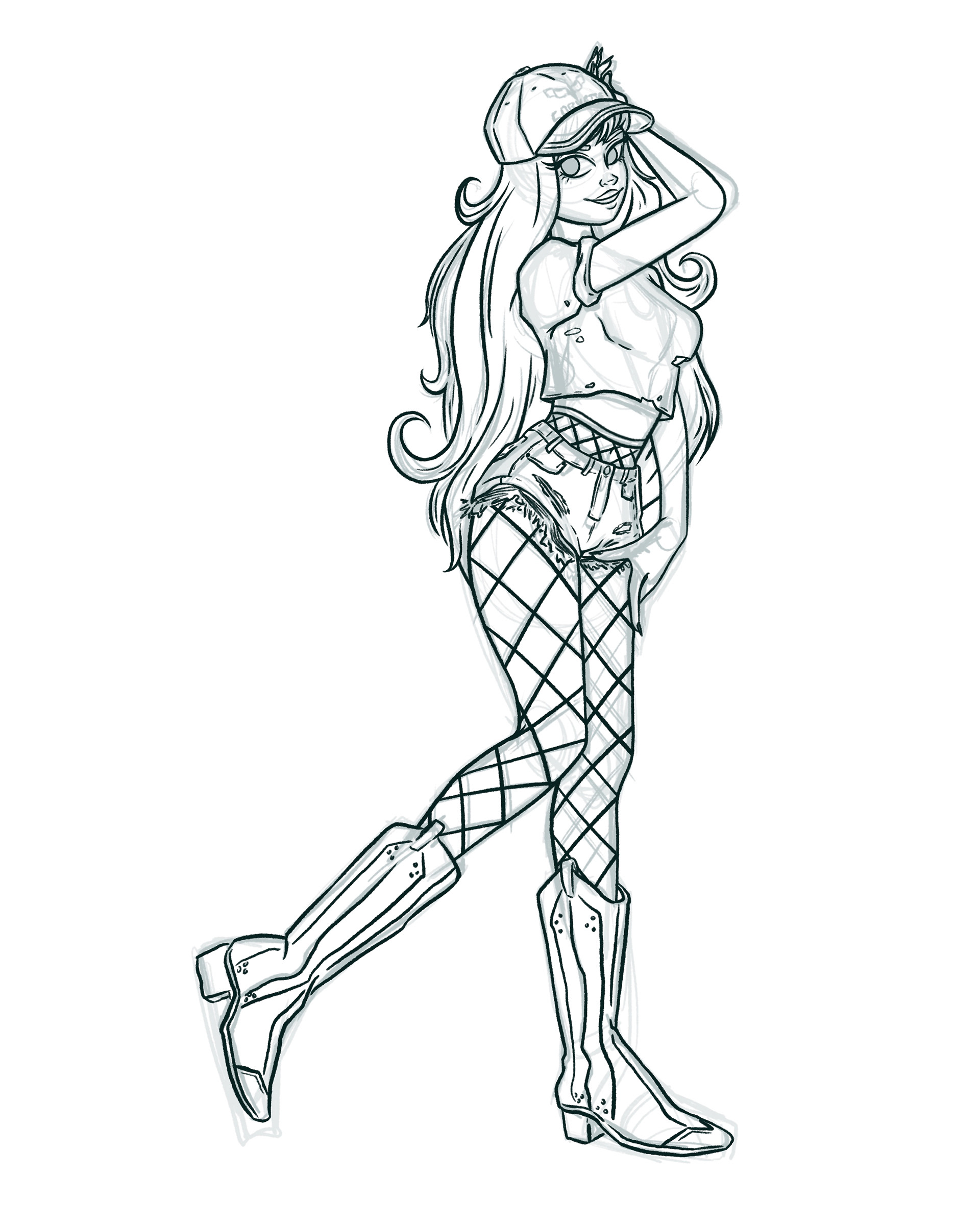 Corvette Gijinka Sketch