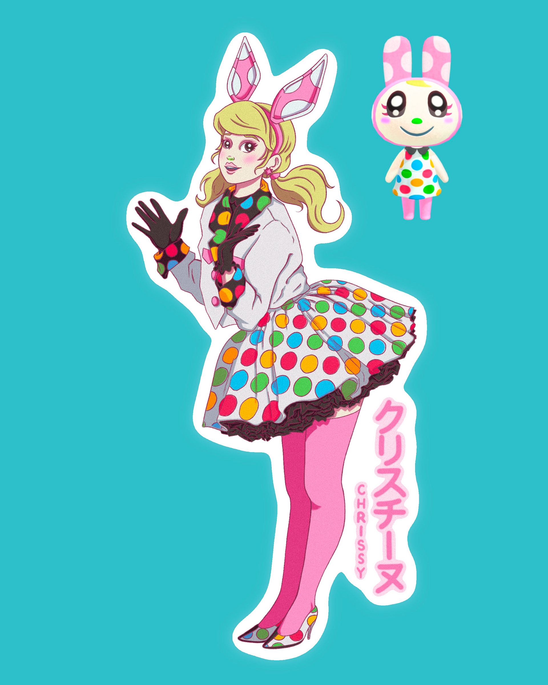 Chrissy Sticker Design