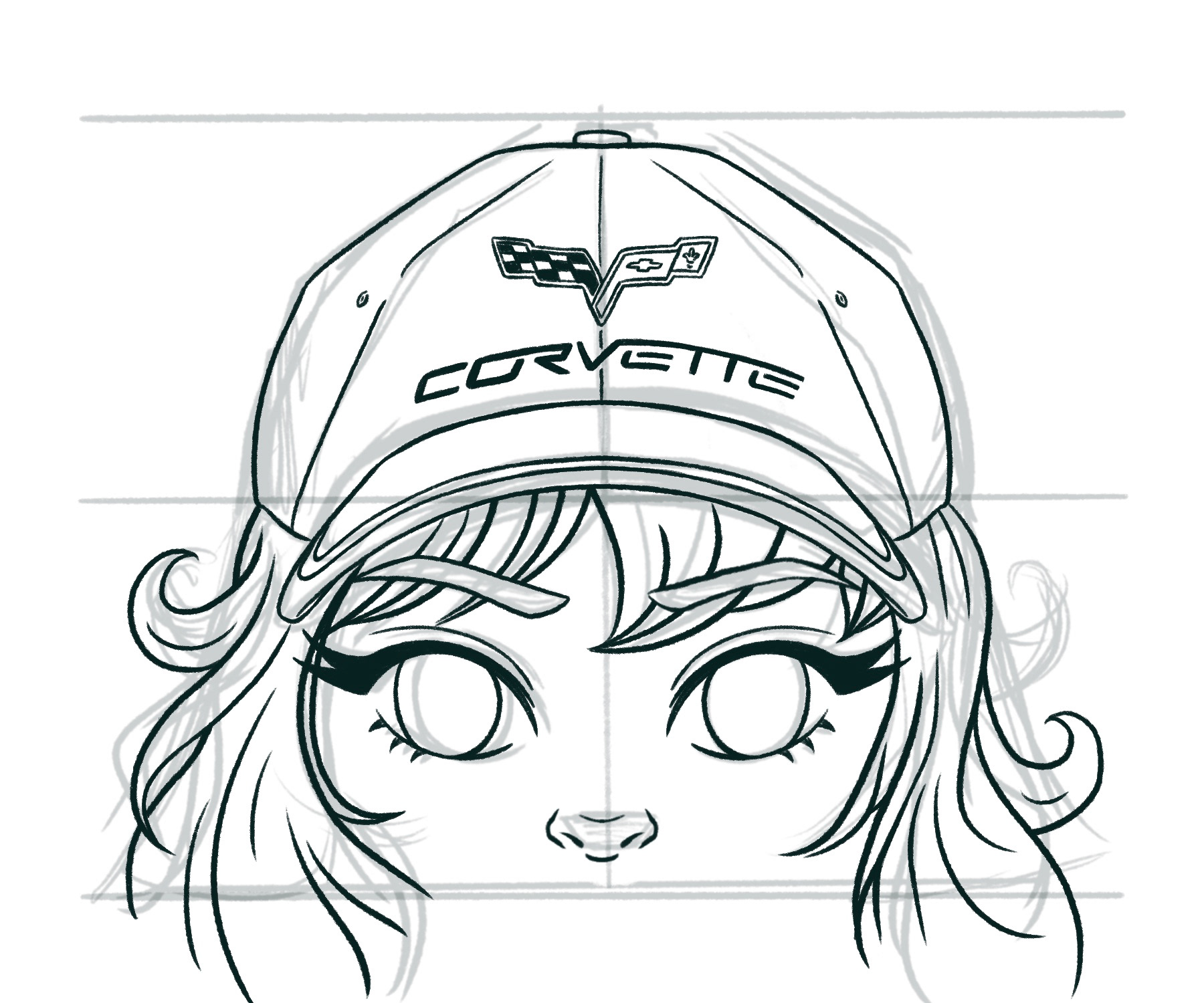 Corvette Gijinka Sketch
