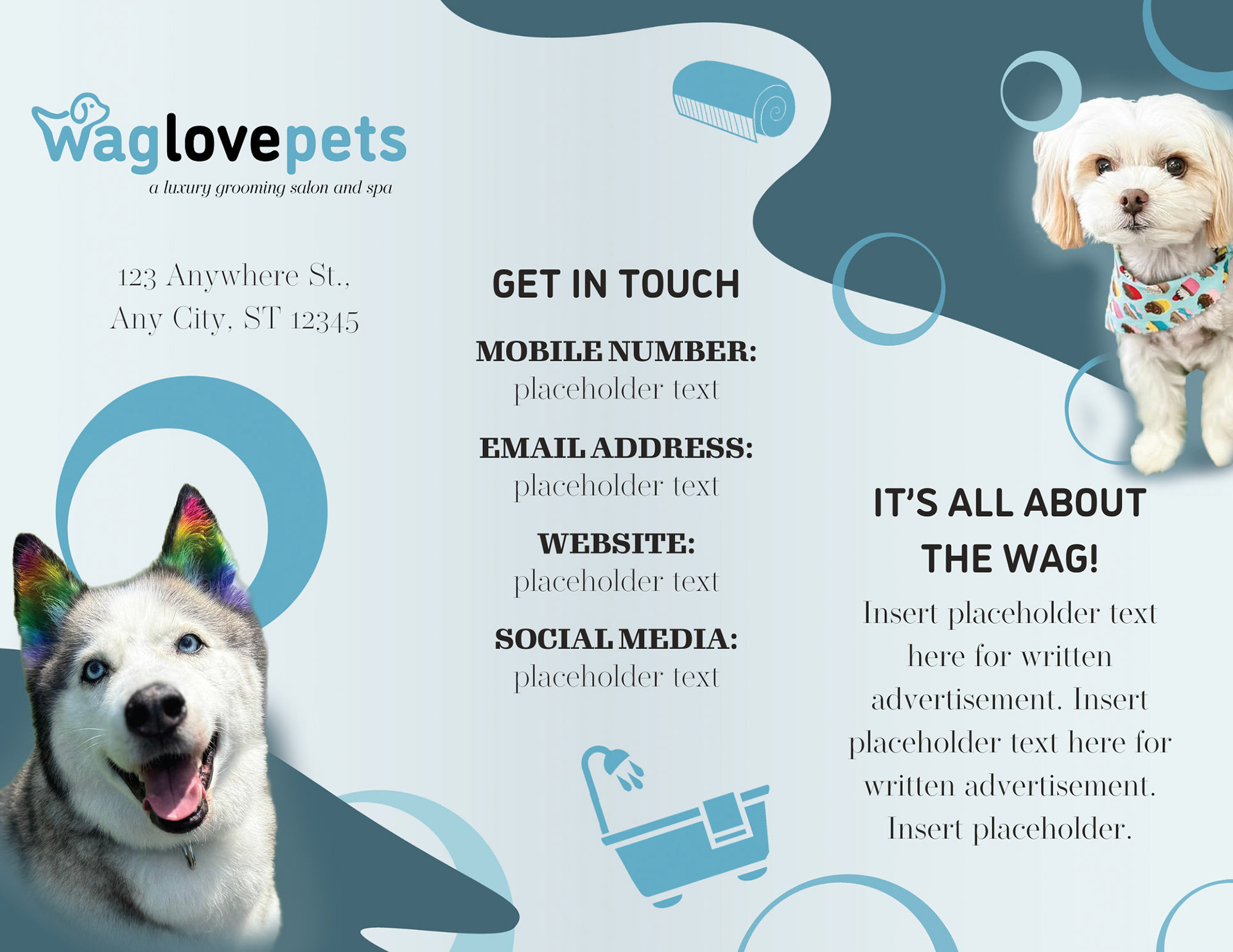 Brochure Style Ad waglovepets Revision1-F - COVER PAGE