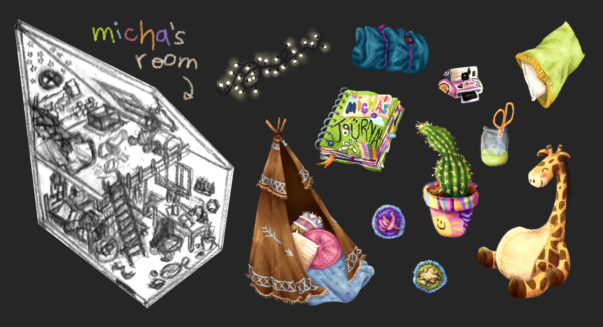 Micha's room - Scout girls (personal project)